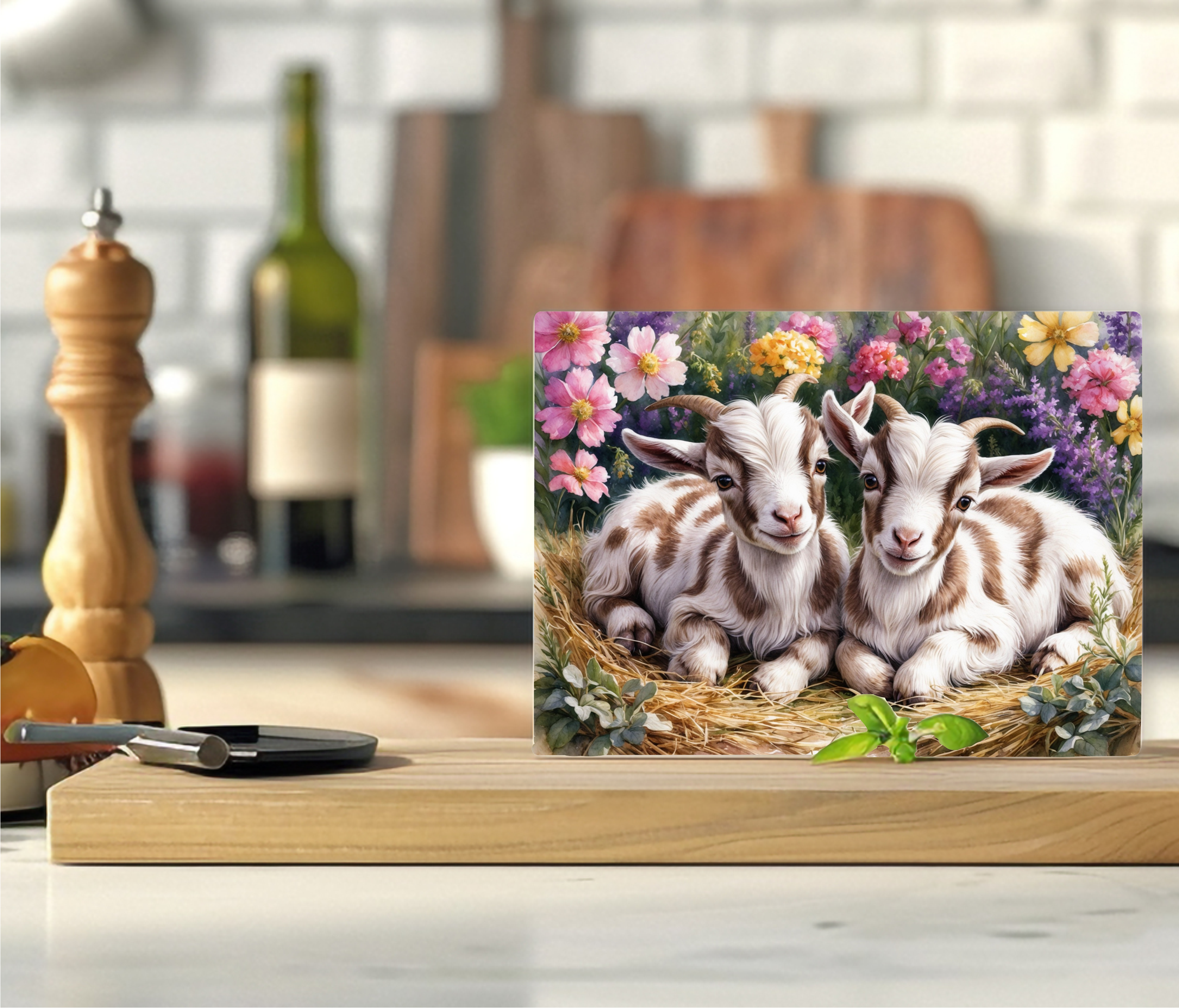 Baby Goats - Cutting Board - Sublimation Transfer