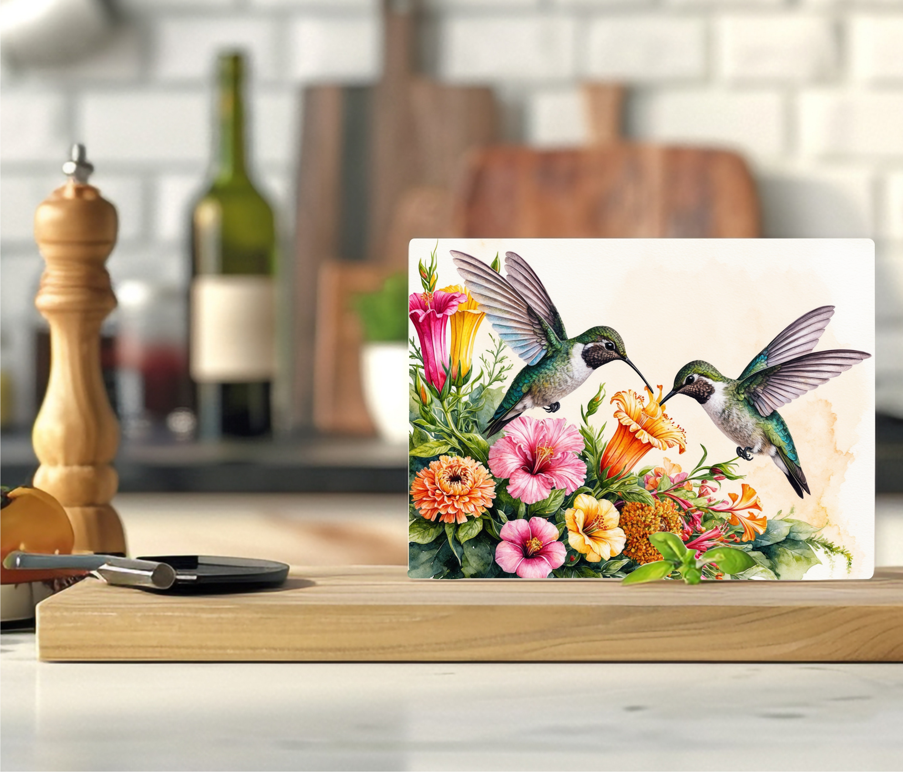 Hummingbirds - Cutting Board - Sublimation Transfer