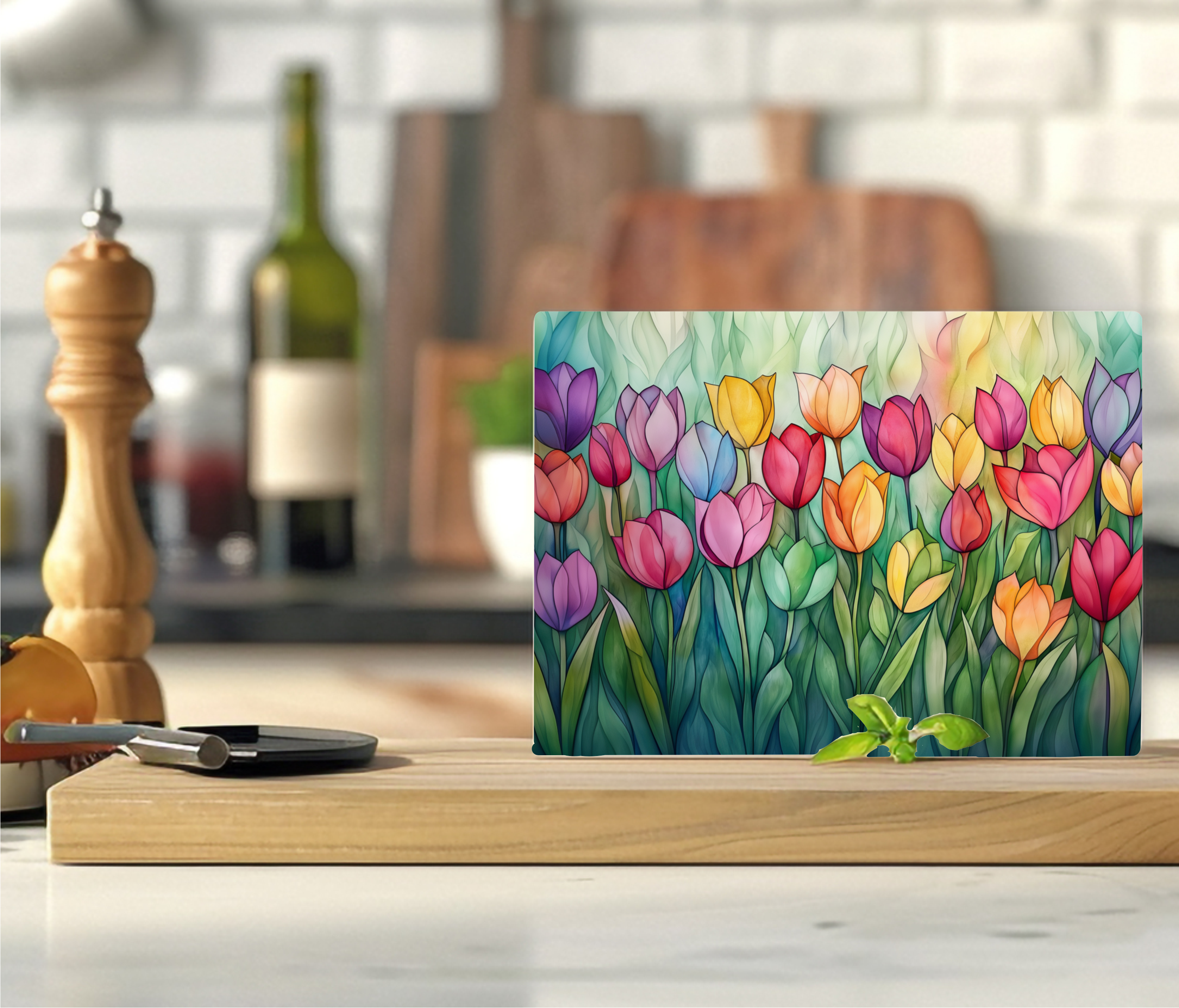 Tulips - Cutting Board - Sublimation Transfer