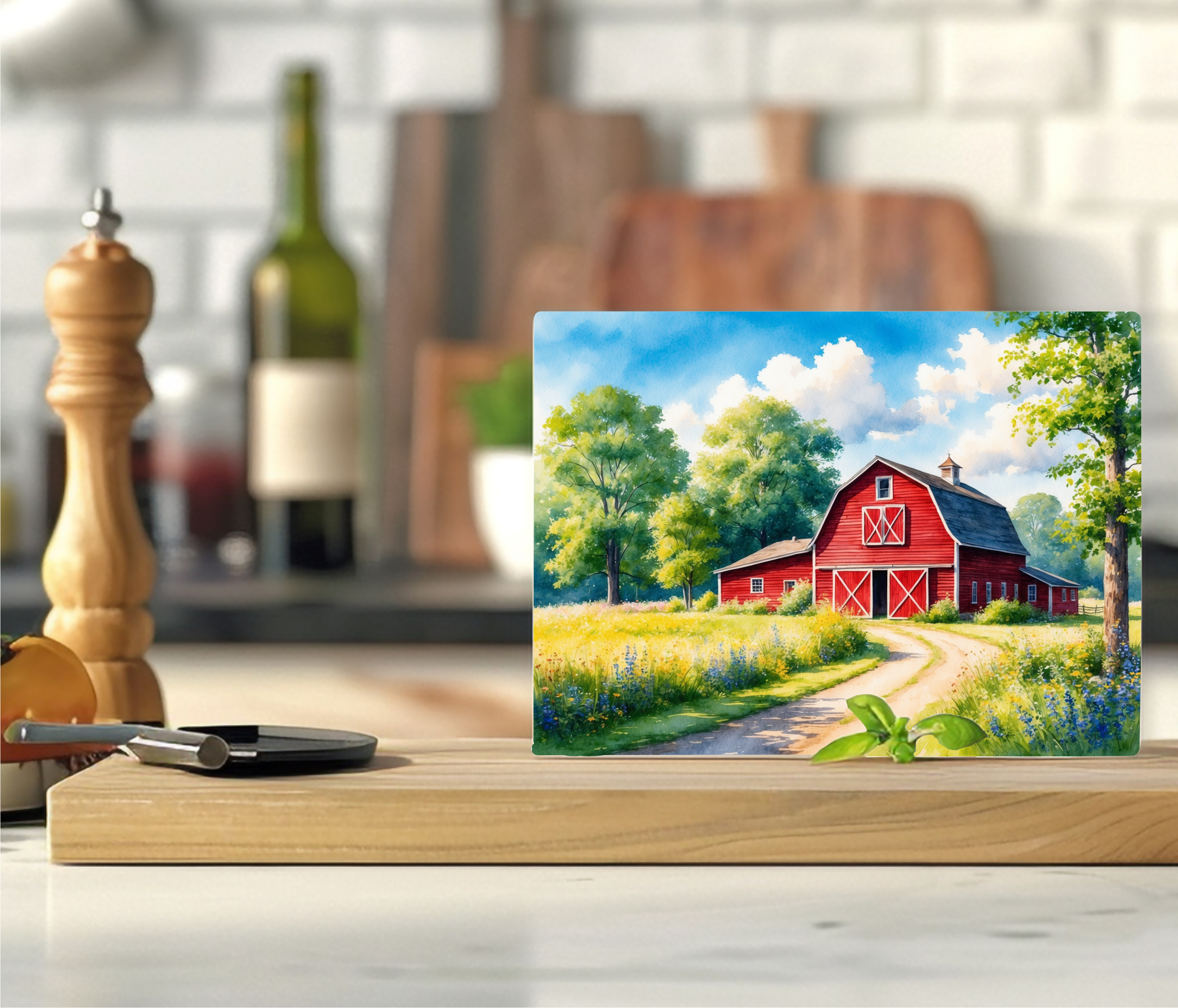 Country Barn - Cutting Board - Sublimation Transfer