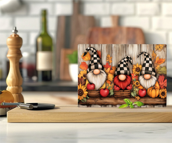 Autumn Gnomes - Cutting Board - Sublimation Transfer