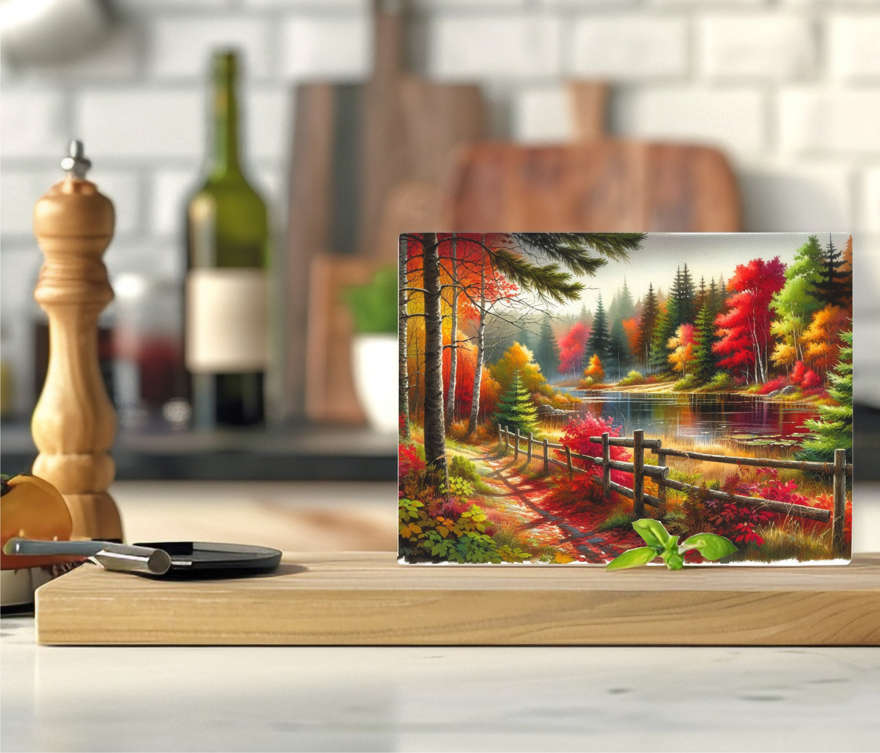Autumn Stream - Cutting Board - Sublimation Transfer