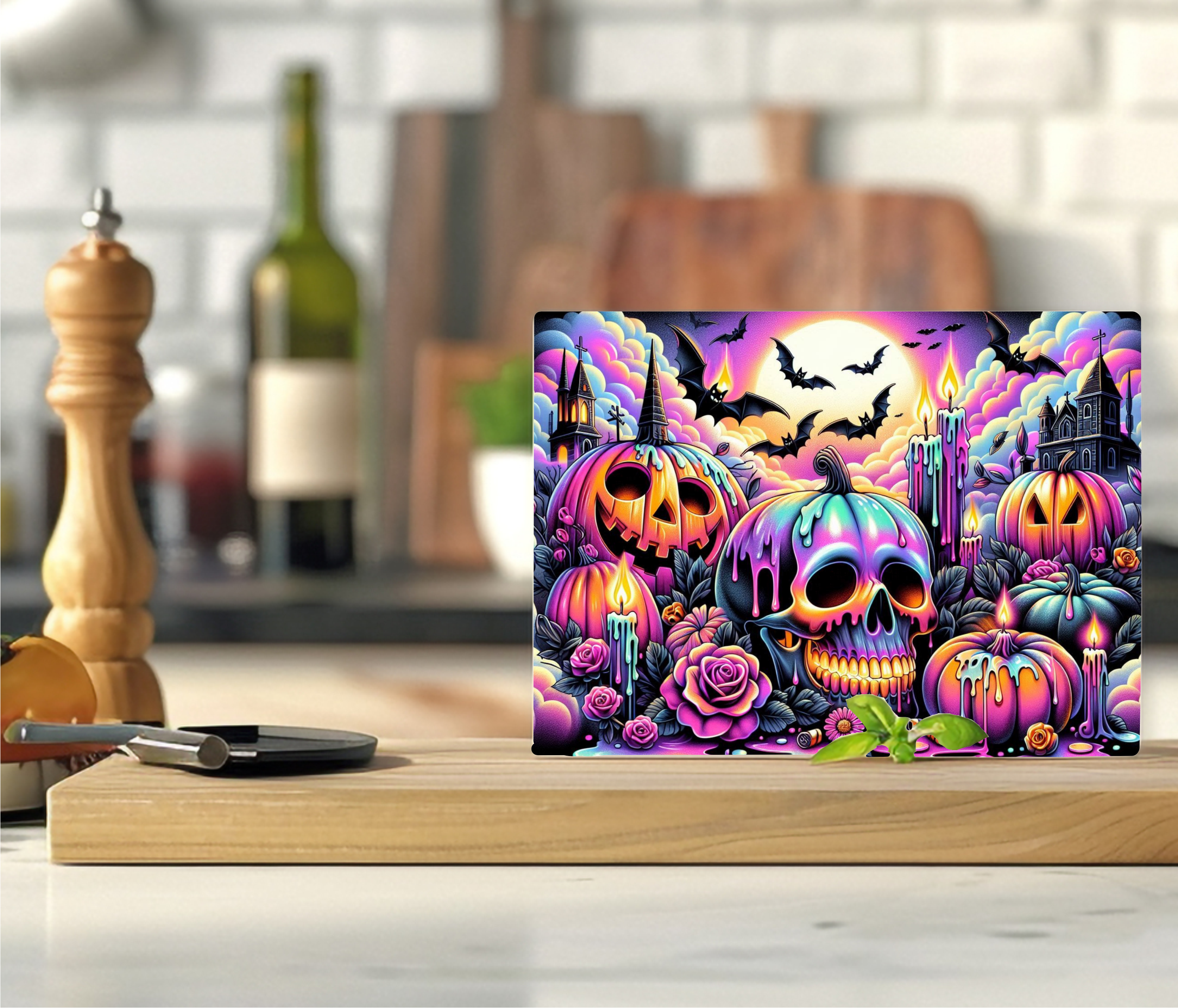 Not So Spooky Halloween - Cutting Board - Sublimation Transfer