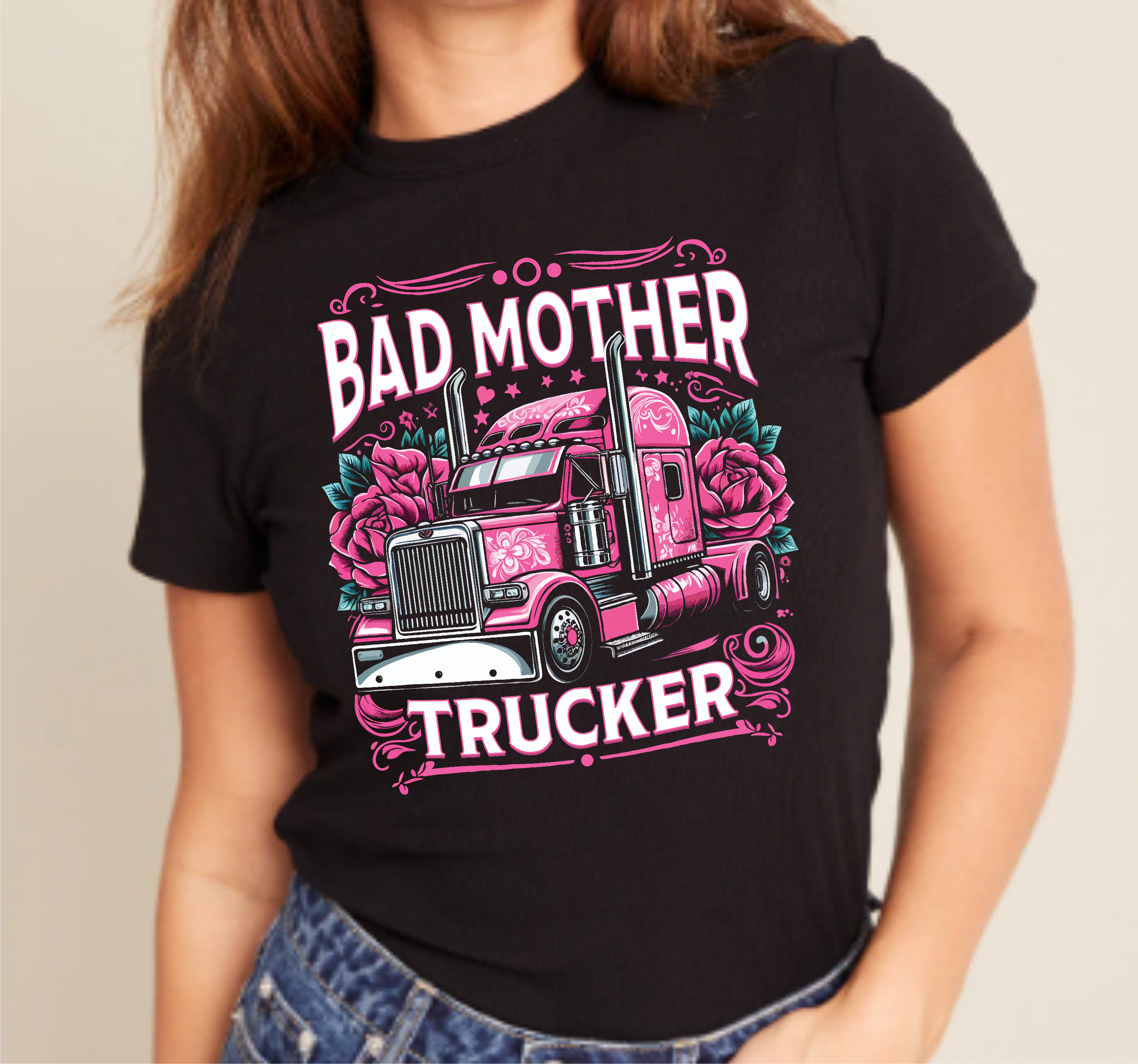 Bad Mother Trucker - DTF Transfer
