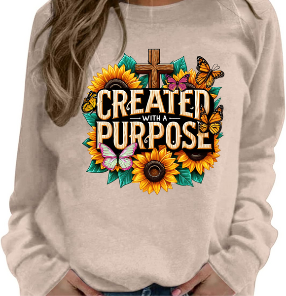 Created With A Purpose - DTF Transfer