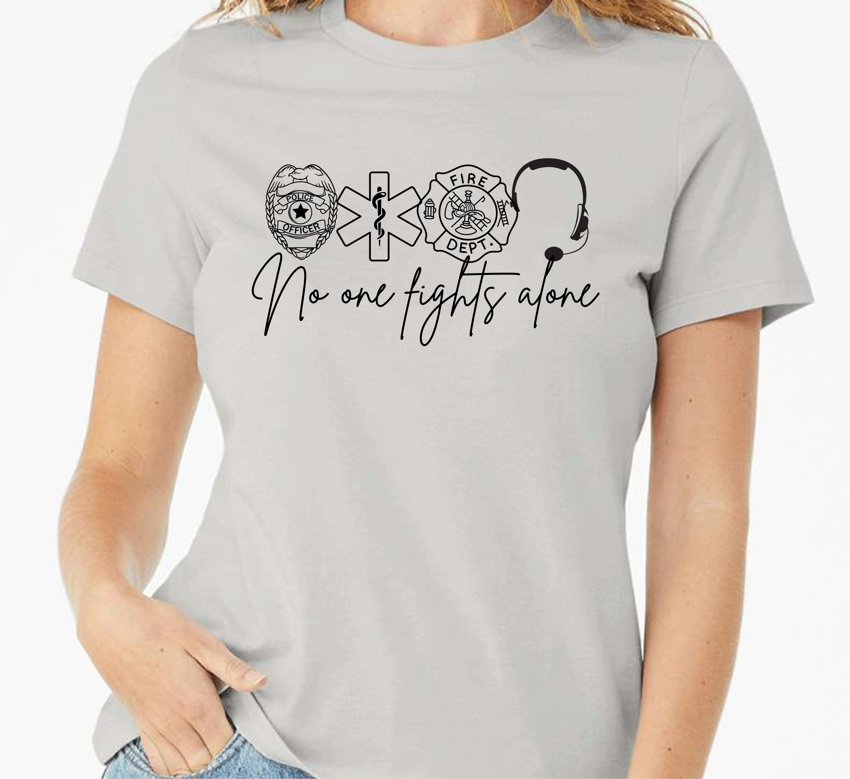 No One Fights Alone - DTF Transfer