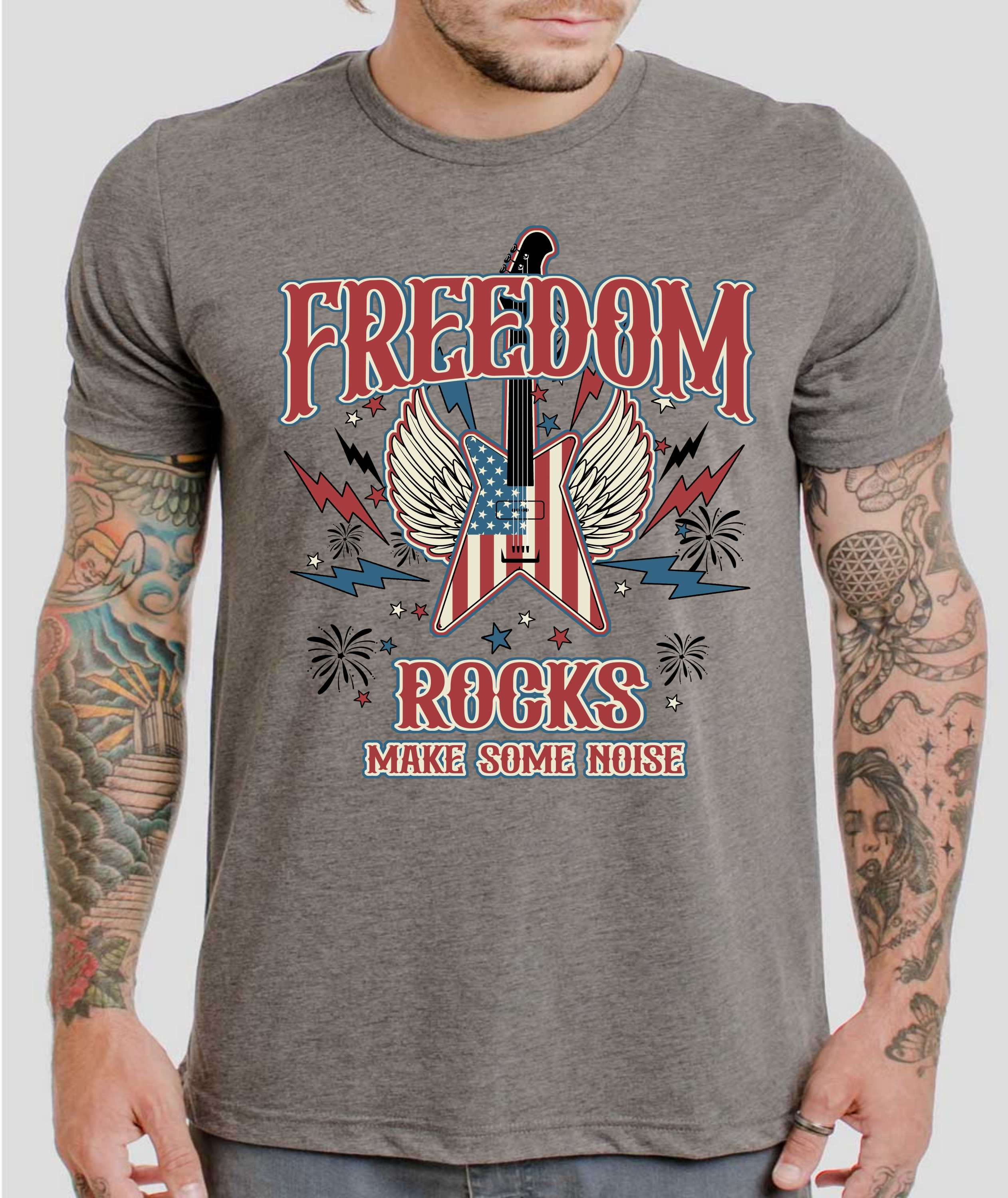 Freedom Rocks, Makes Some Noise - DTF Transfer