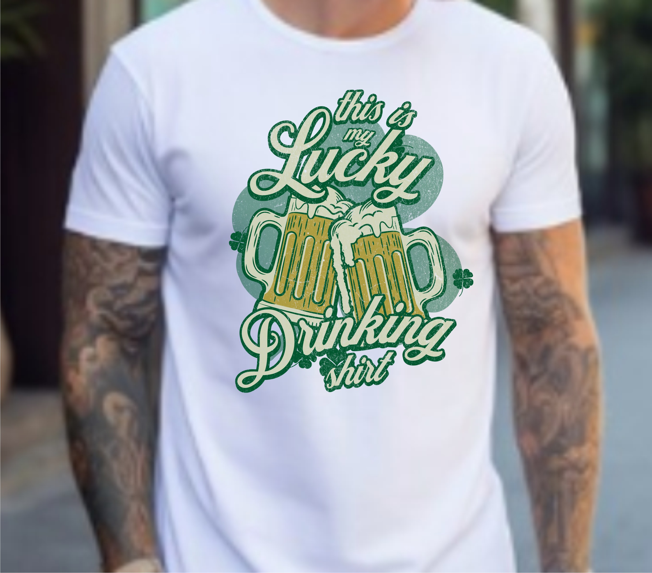 This Is My Lucky Drinking Shirt - DTF Transfer