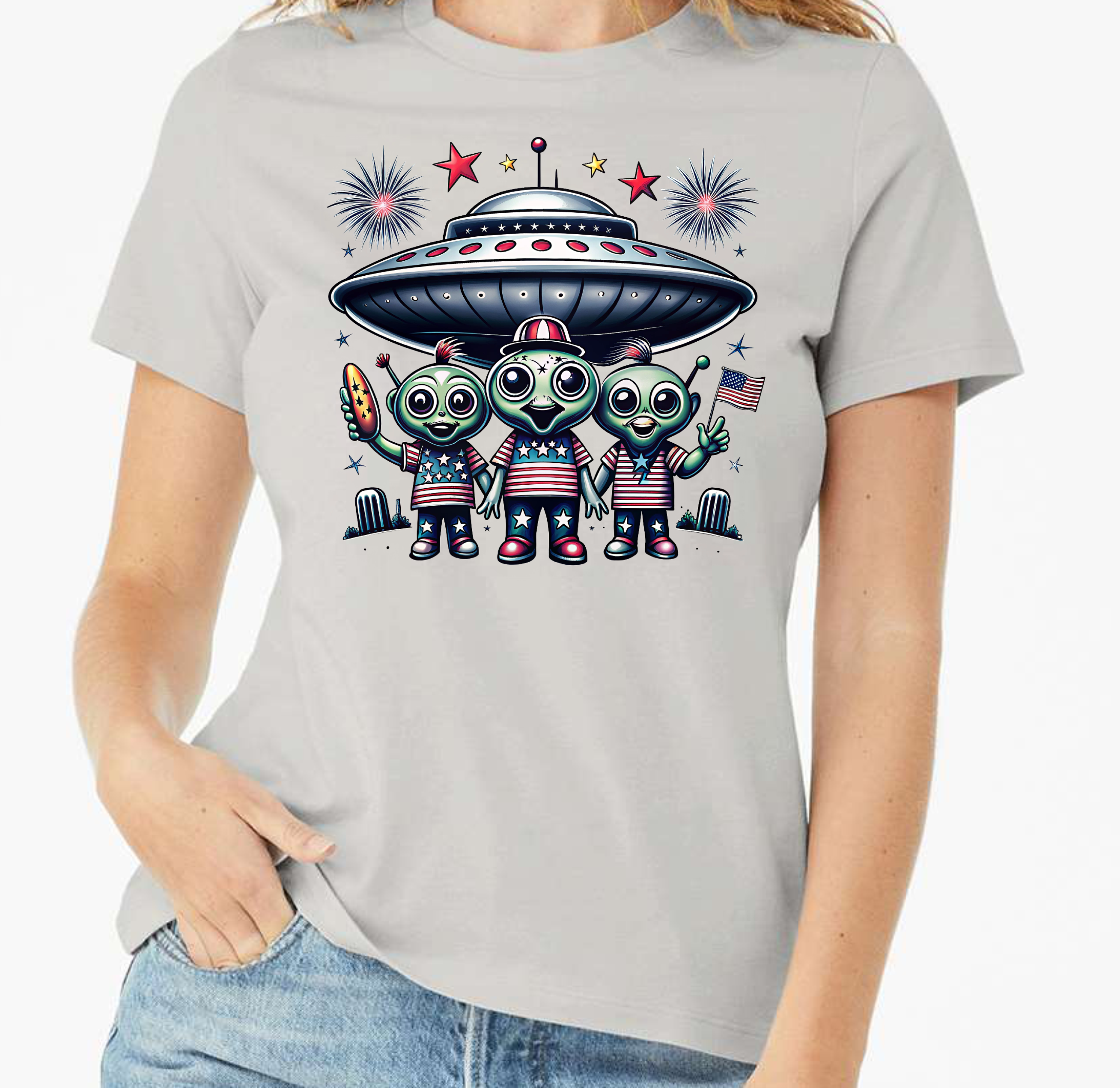 Patriotic Aliens - Sublimation Transfer