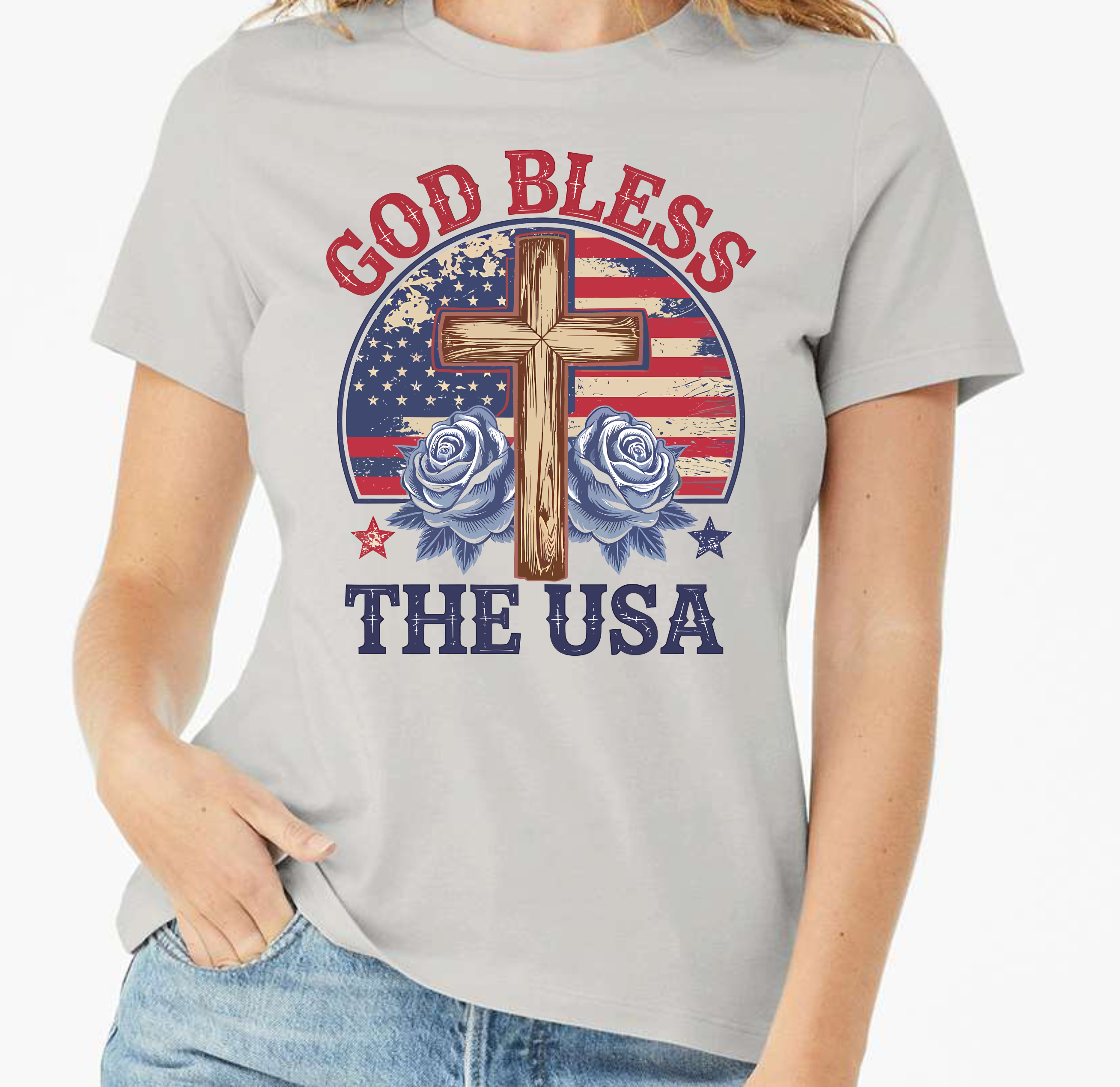 God Bless The USA - Sublimation Transfer