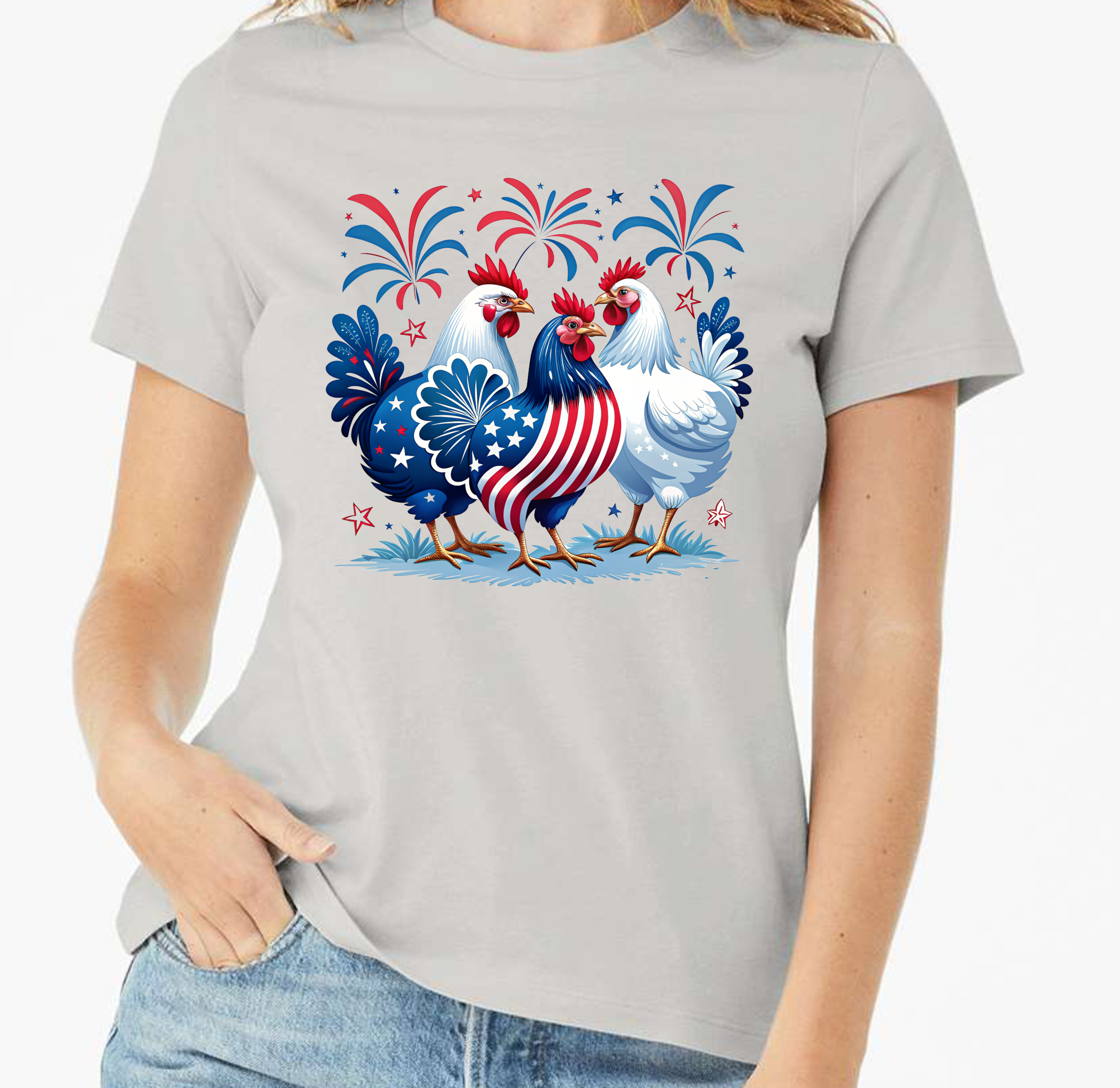 Patriotic Chickens - DTF Transfer