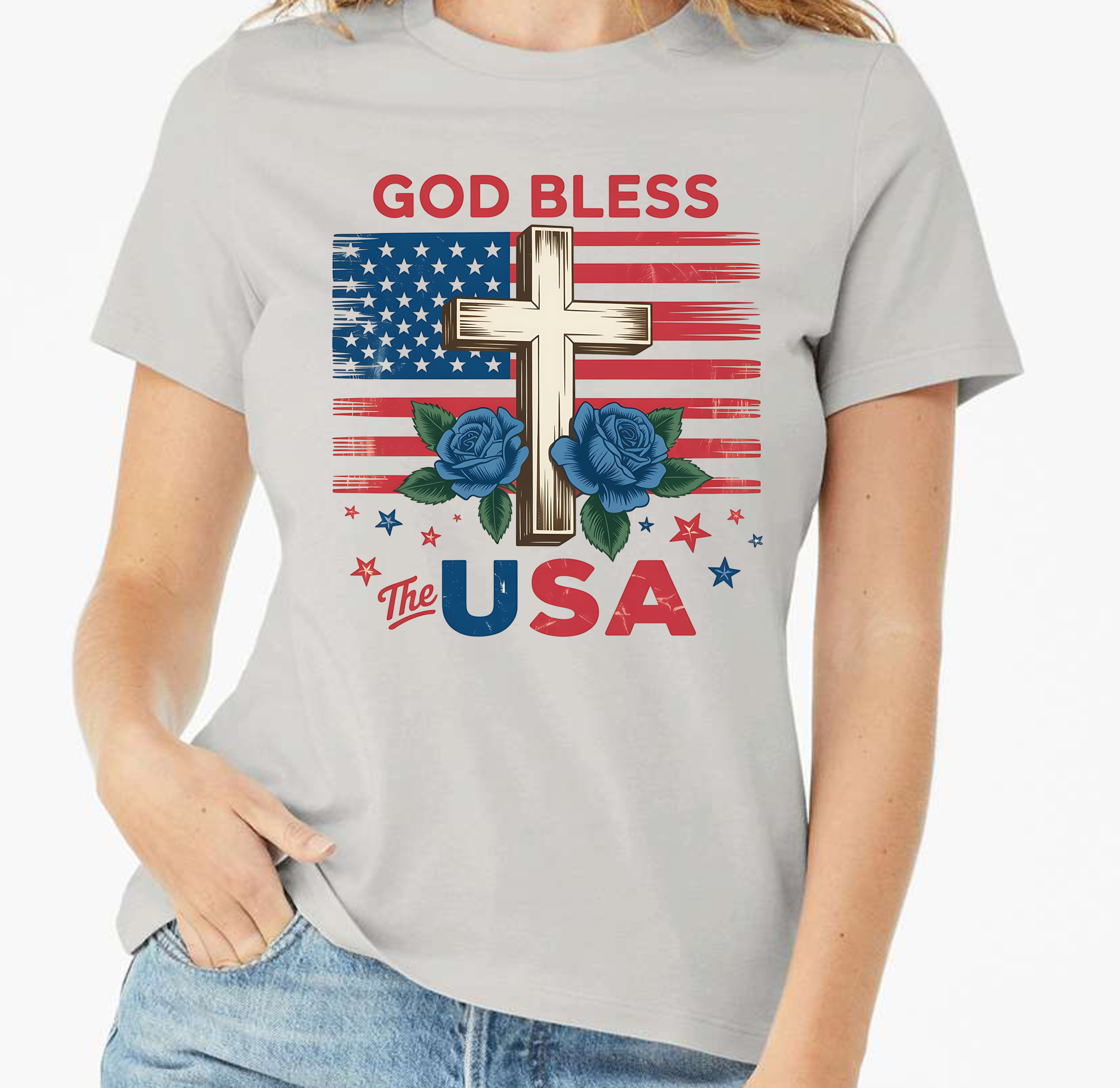 God Bless The USA - Sublimation Transfer