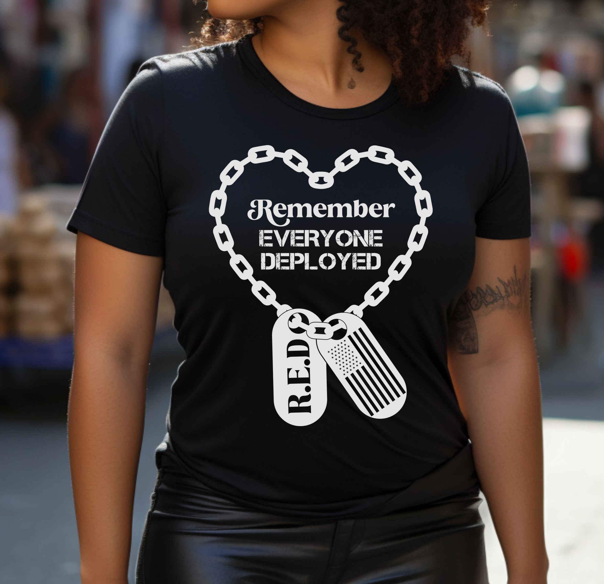 RED Remember Everyone Deployed - DTF Transfer