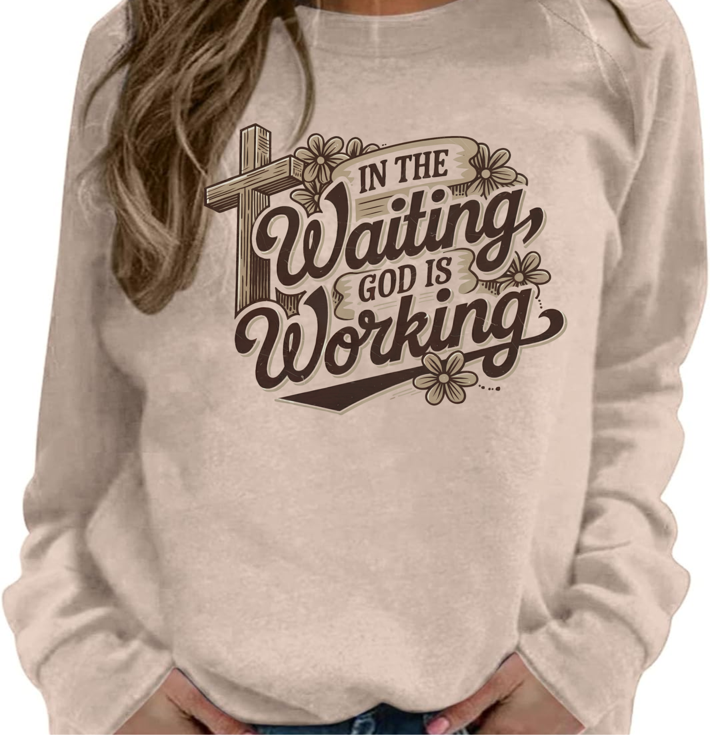 In The Waiting God Is Working - DTF Transfer
