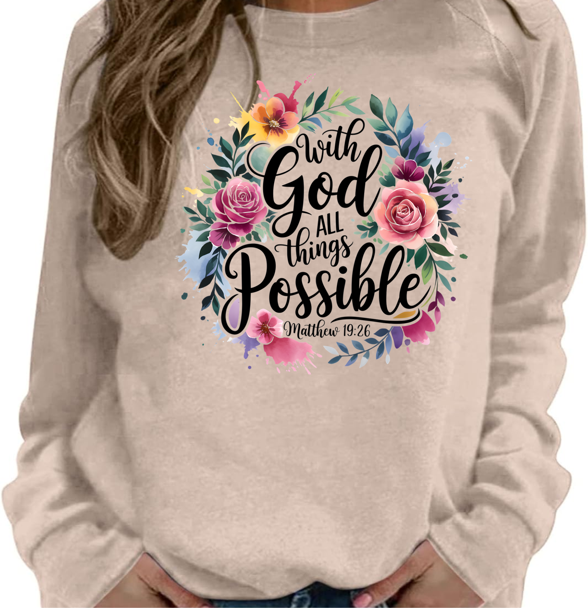 With God All Things Are Possible - DTF Transfer