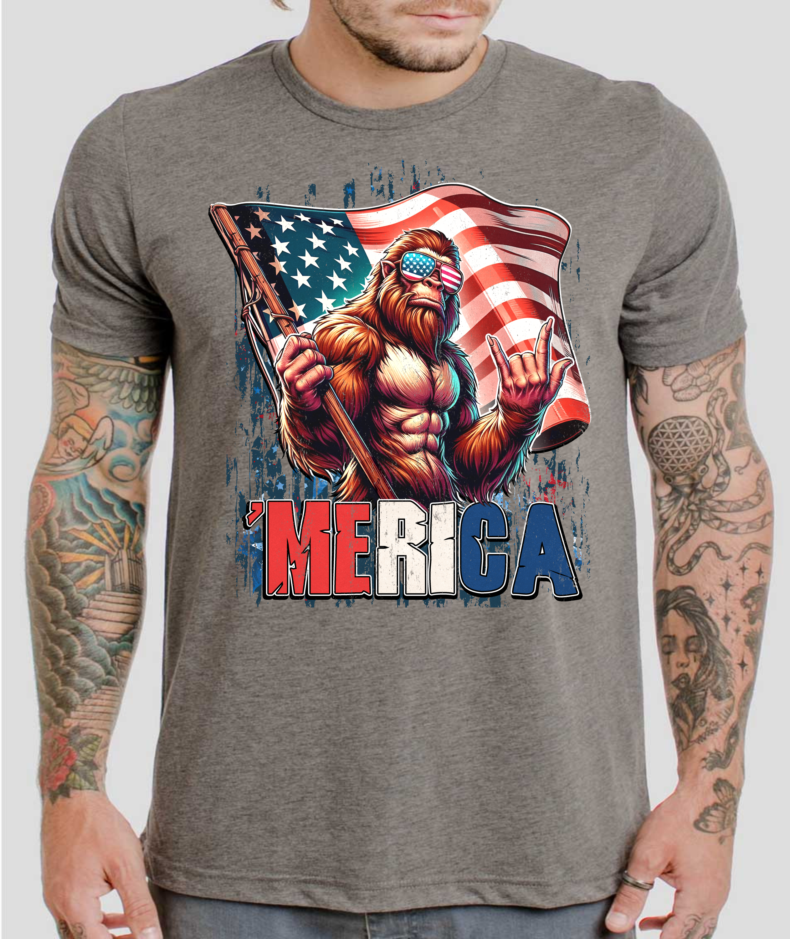 Merica Bigfoot - DTF Transfer