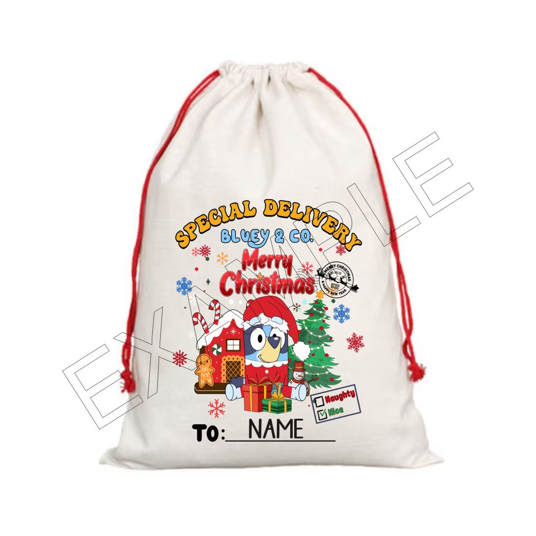 A Very Merry Christmas Delivery  - DTF -Santa Sack Design