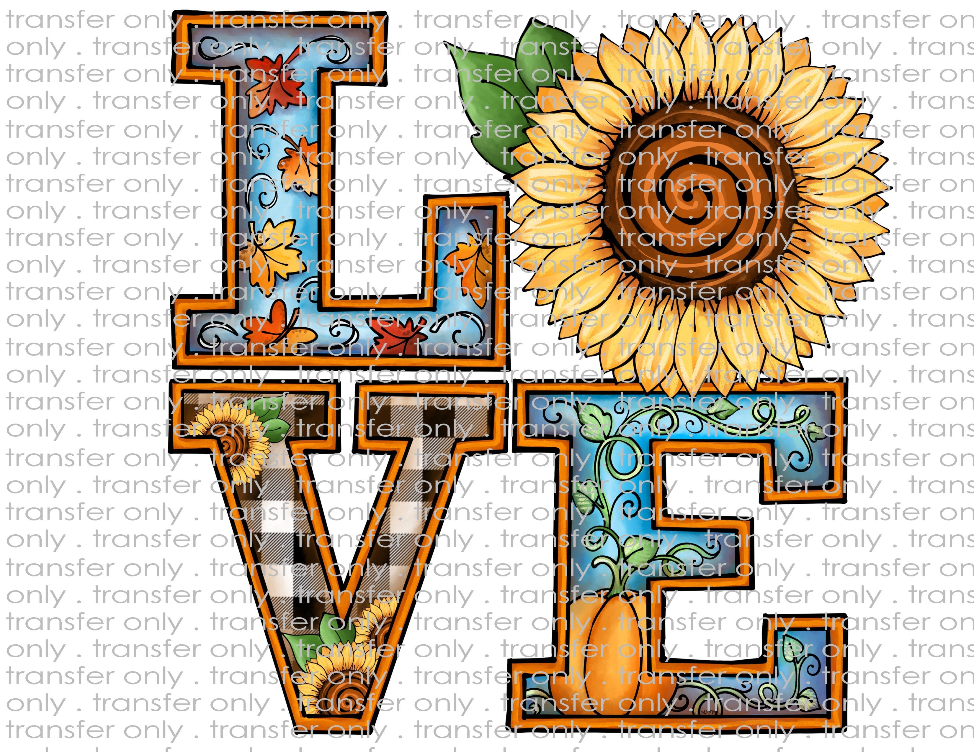 Love Autumn - Waterslide & Sublimation Transfers