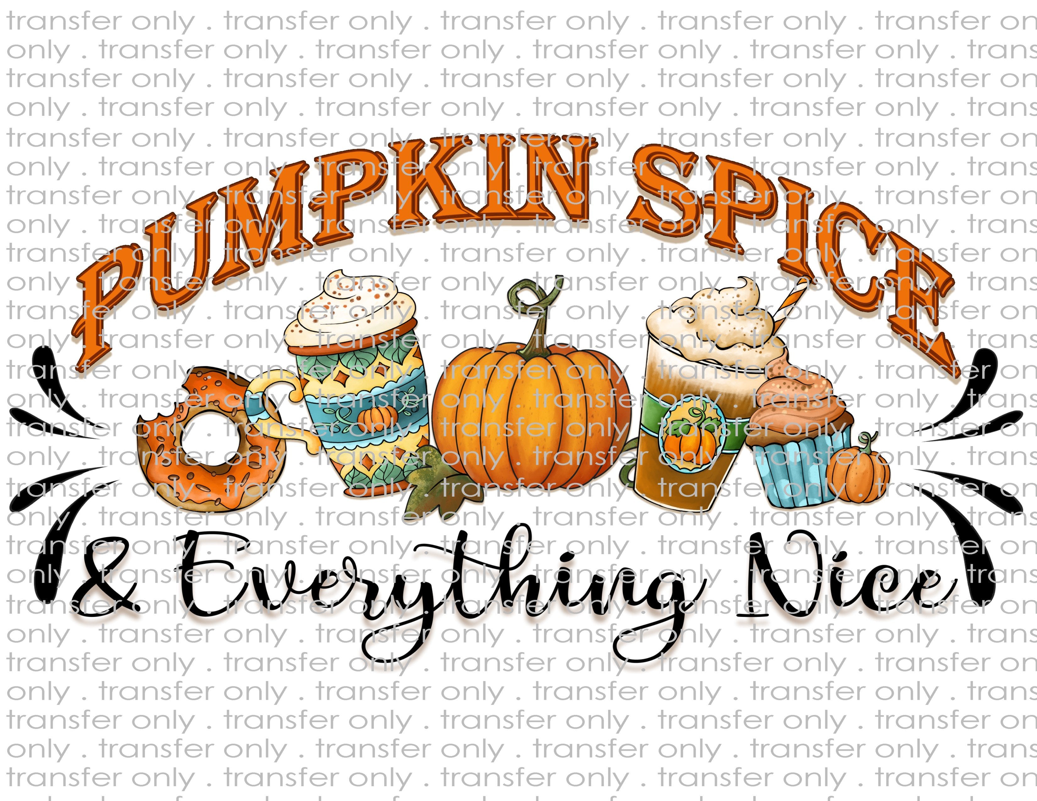 Pumpkin Spice - Waterslide & Sublimation Transfers