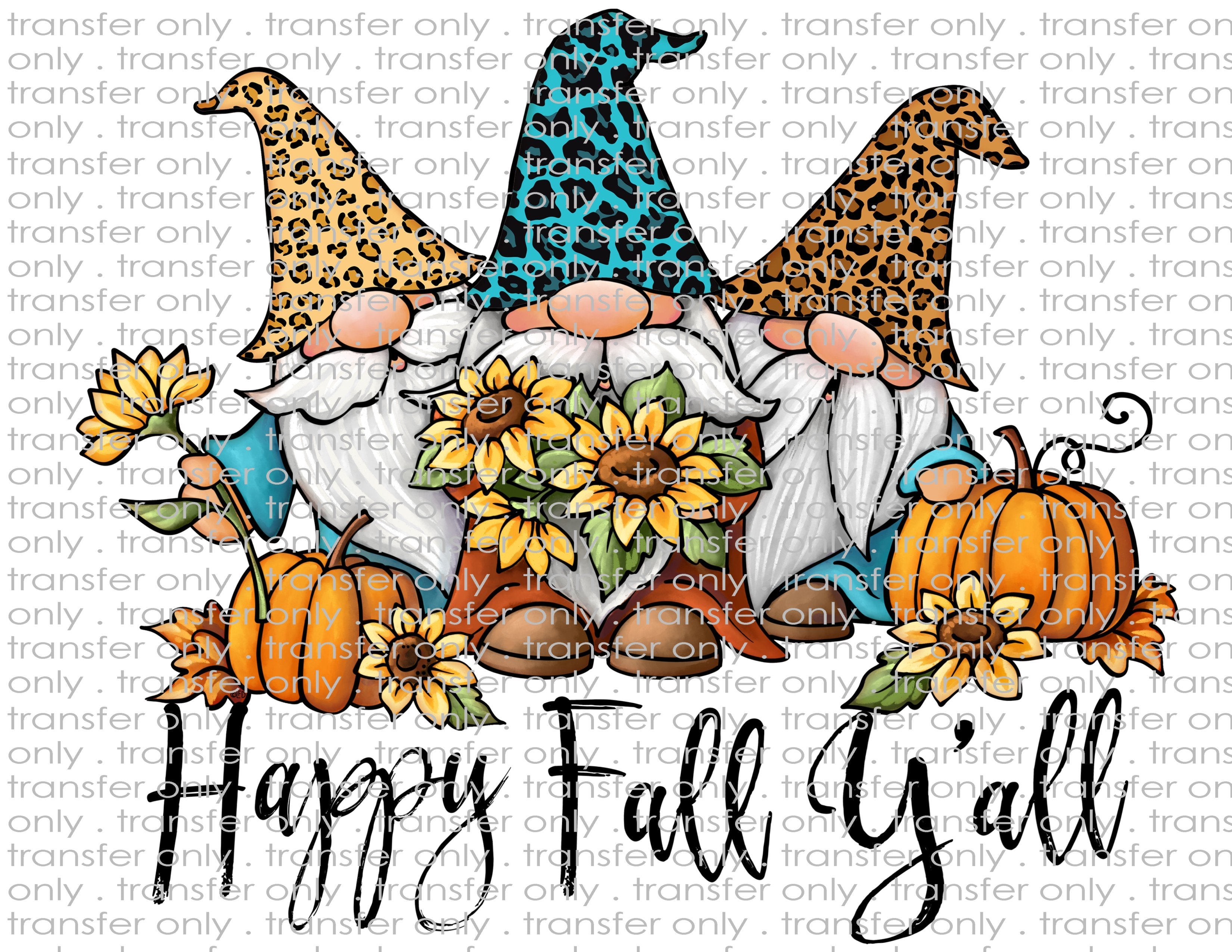 Fall Gnomes - Waterslide & Sublimation Transfers
