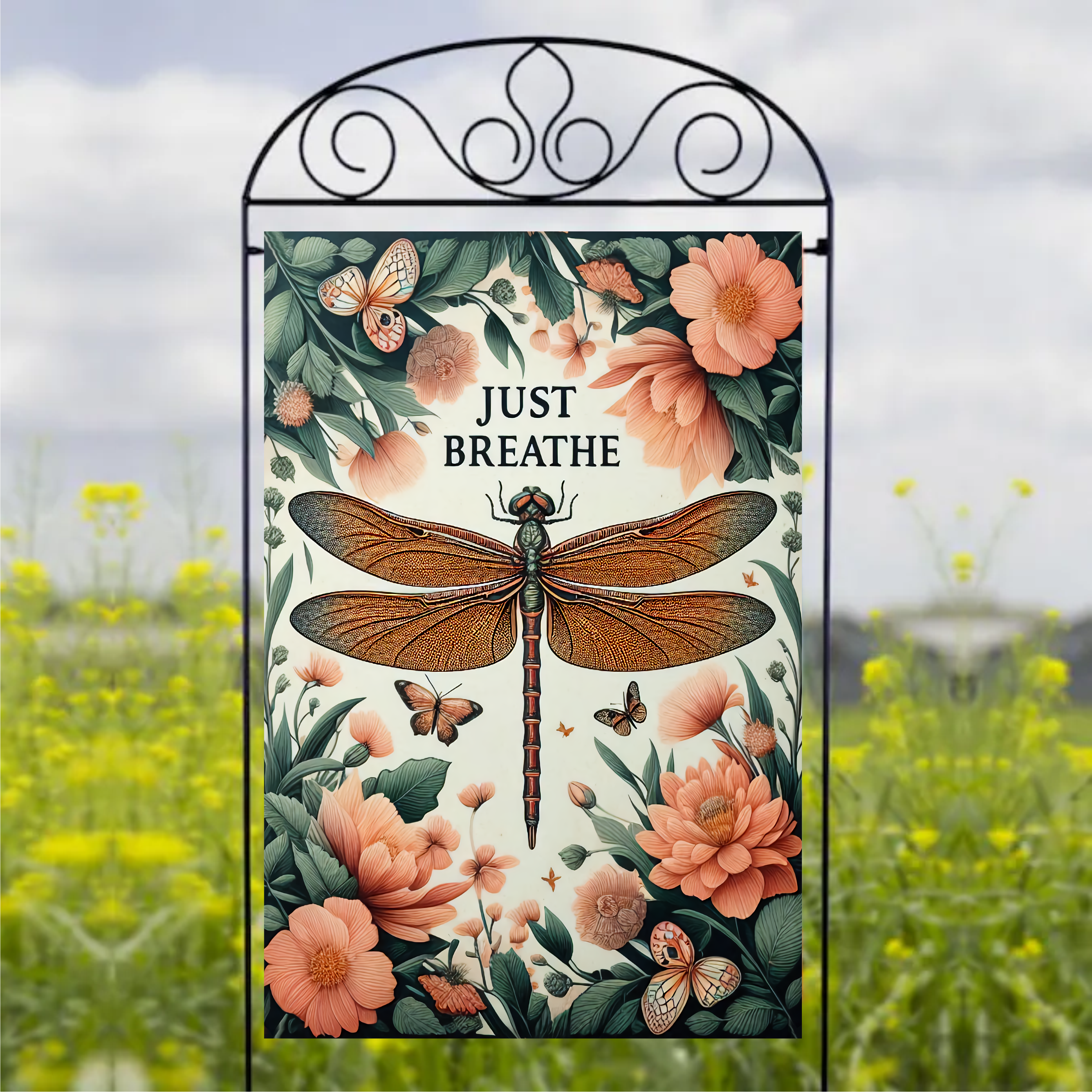 Just Breathe - Garden Flag Sublimation Transfers