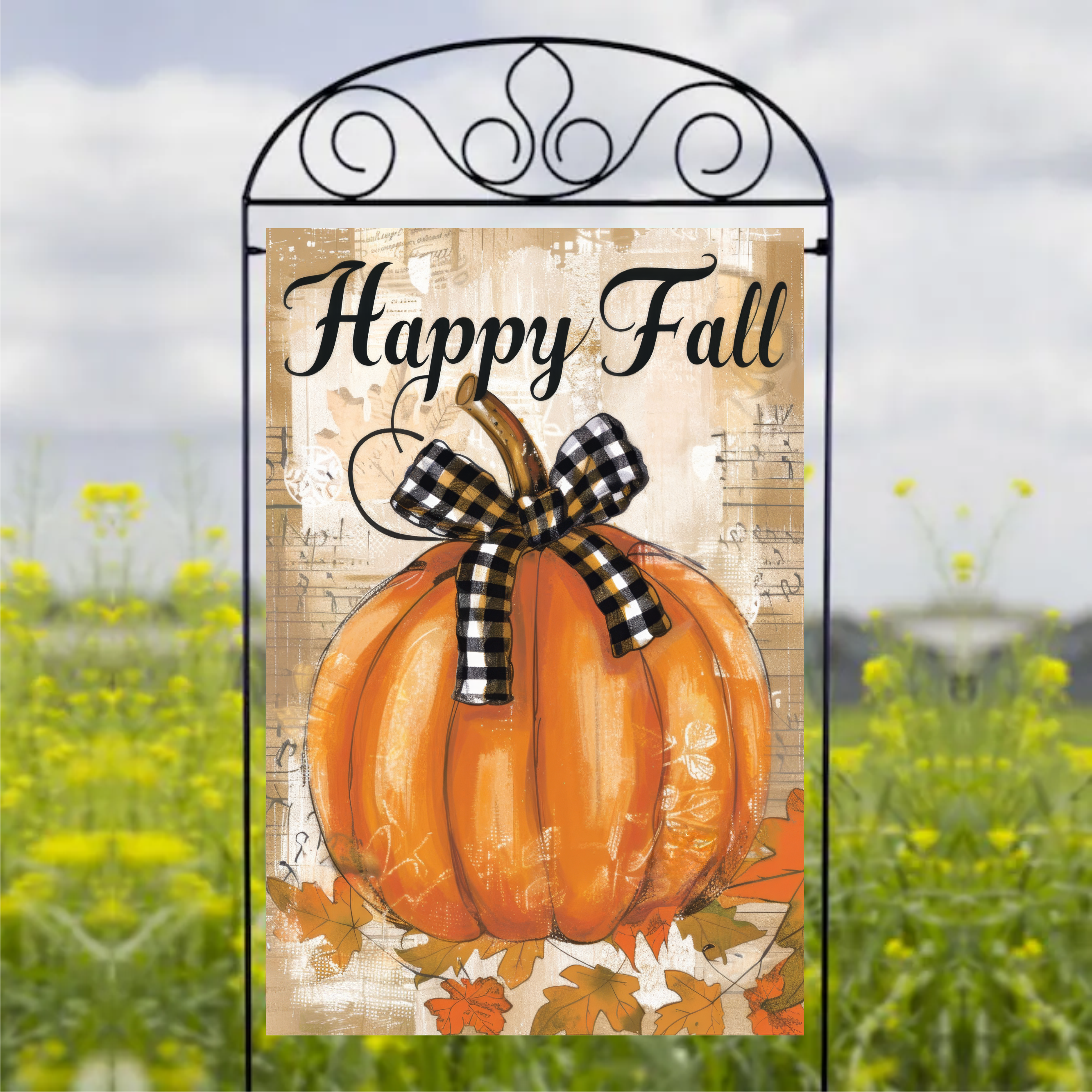 Happy Fall - Garden Flag Sublimation Transfers