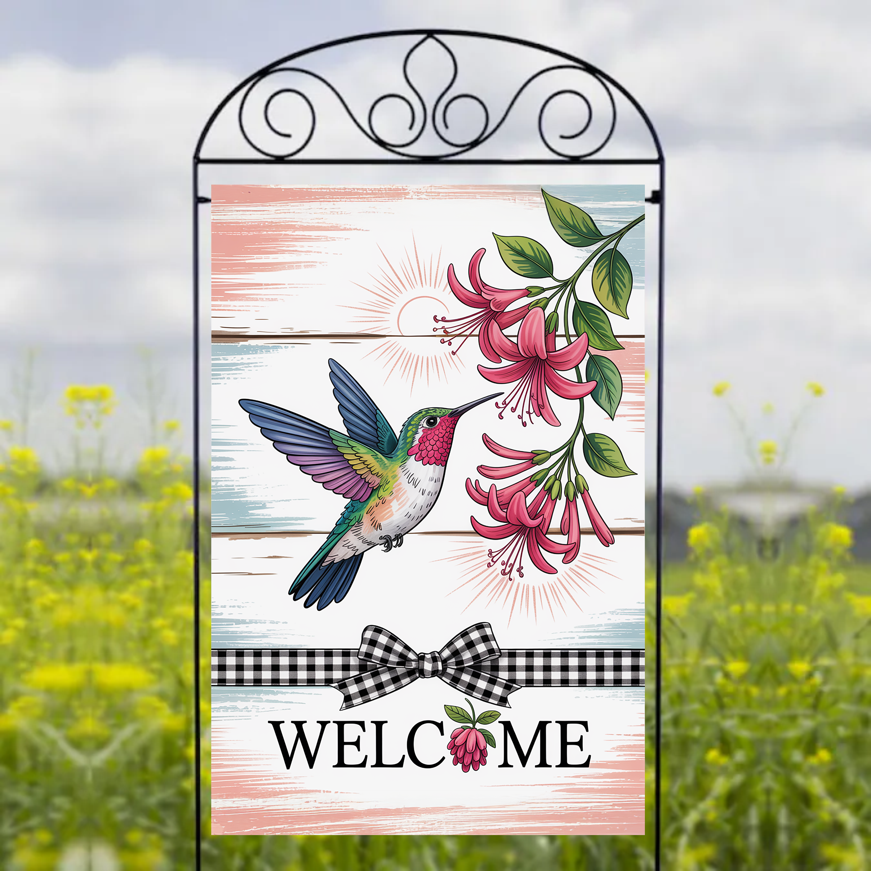 Welcome Dragonfly - Garden Flag Sublimation Transfers