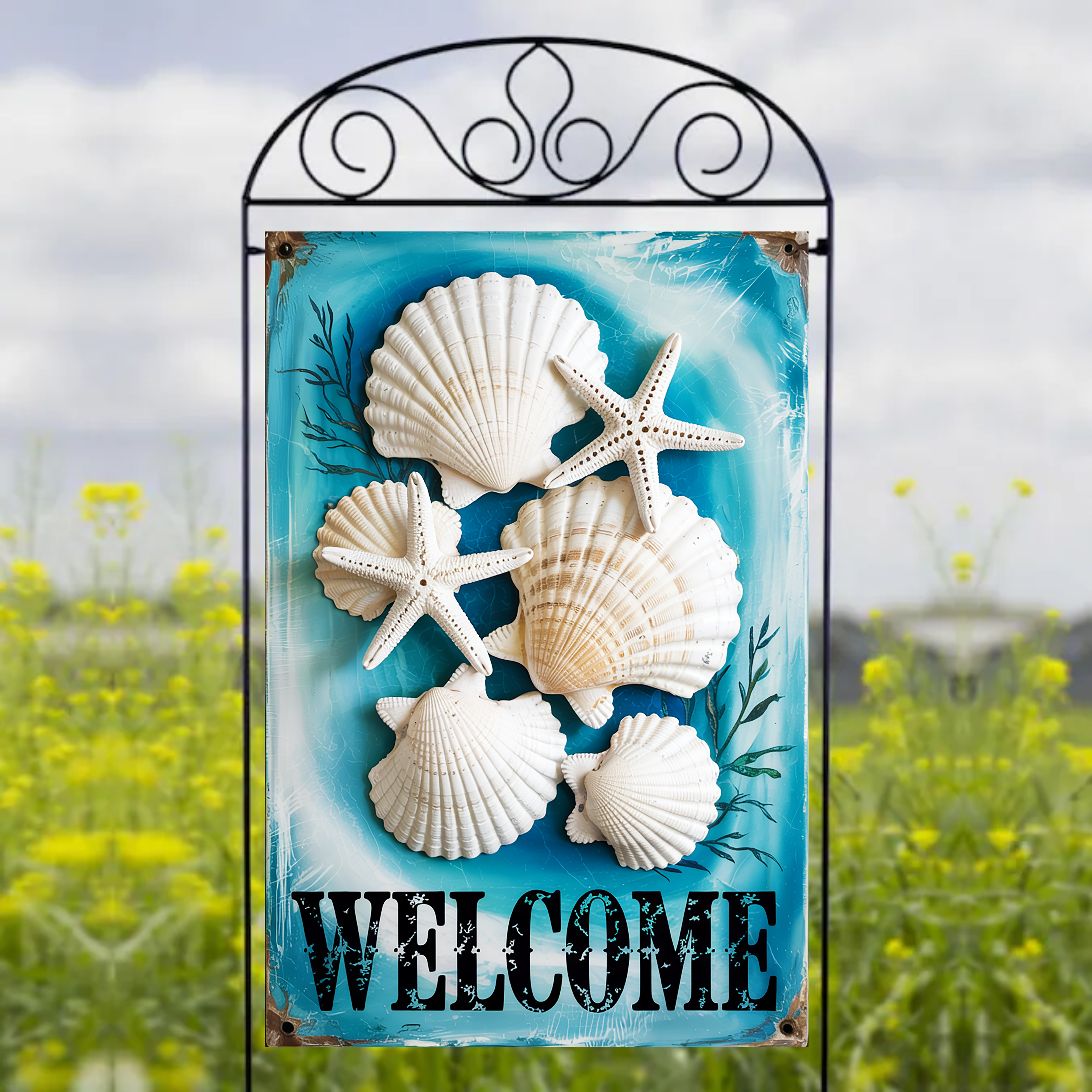 Sea Shells  - Garden Flag Sublimation Transfers