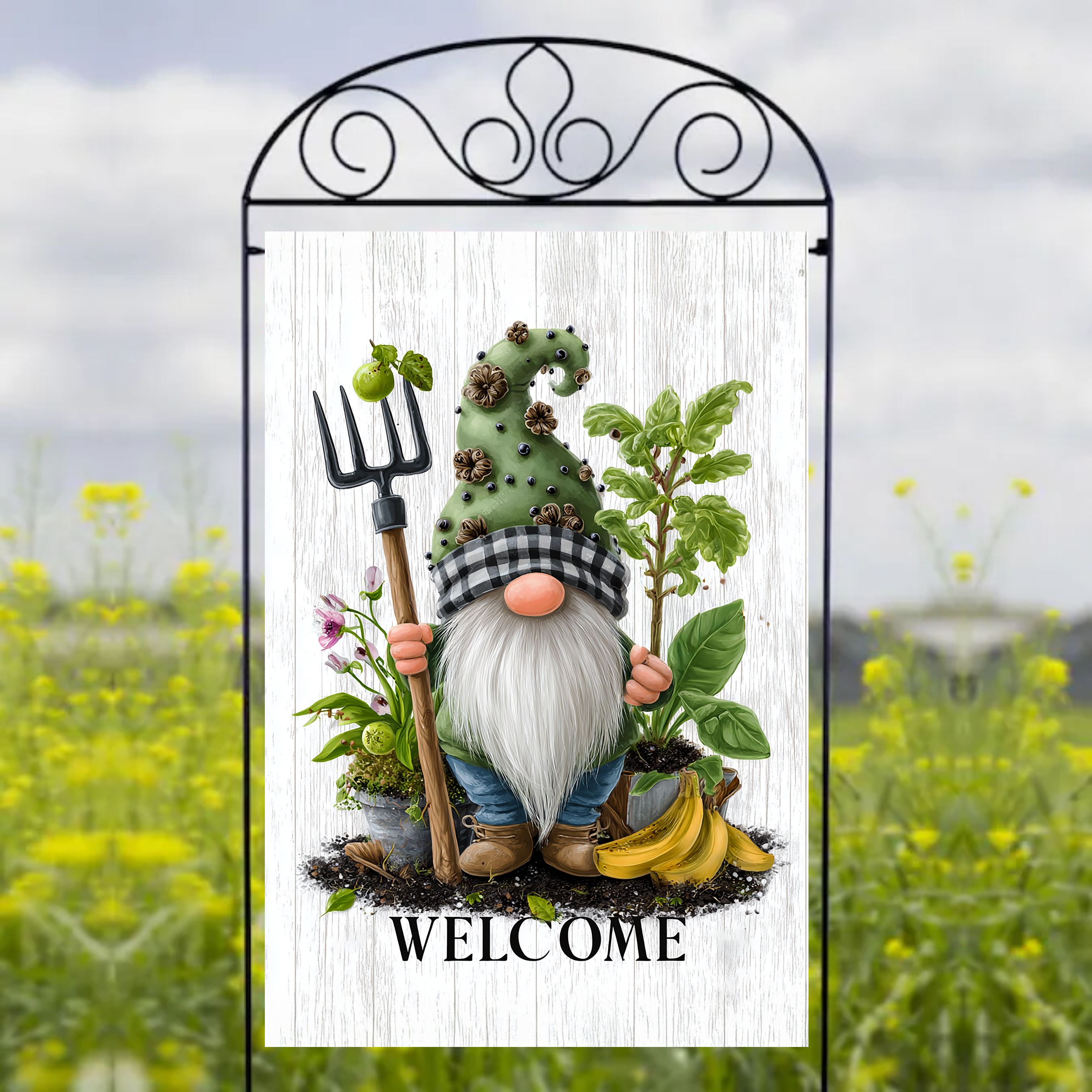 Garden Gnome - Garden Flag Sublimation Transfers