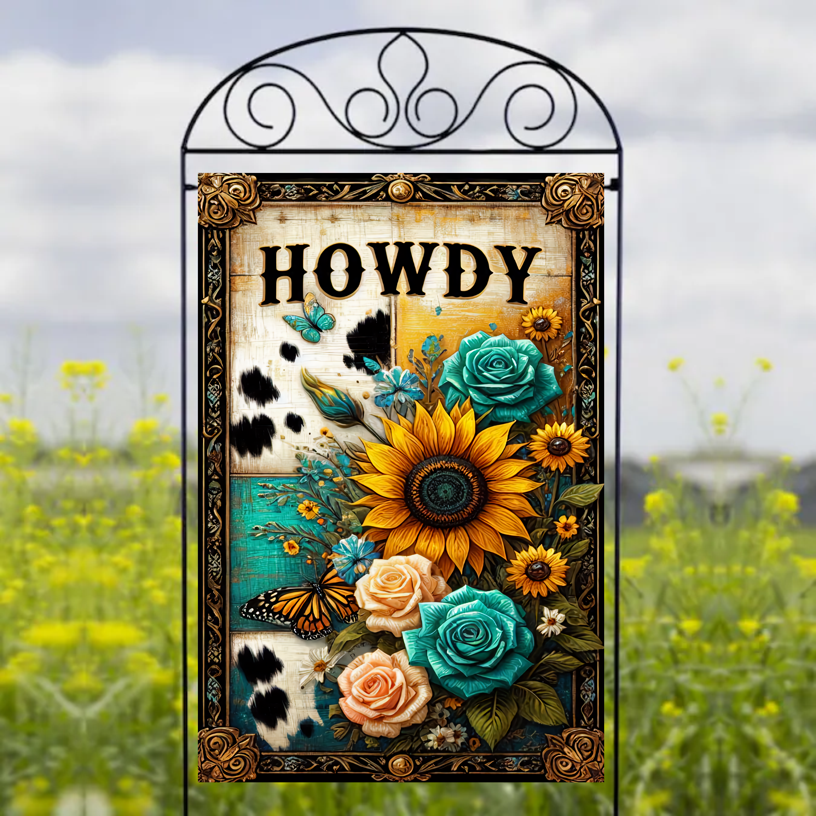 Howdy - Garden Flag Sublimation Transfers