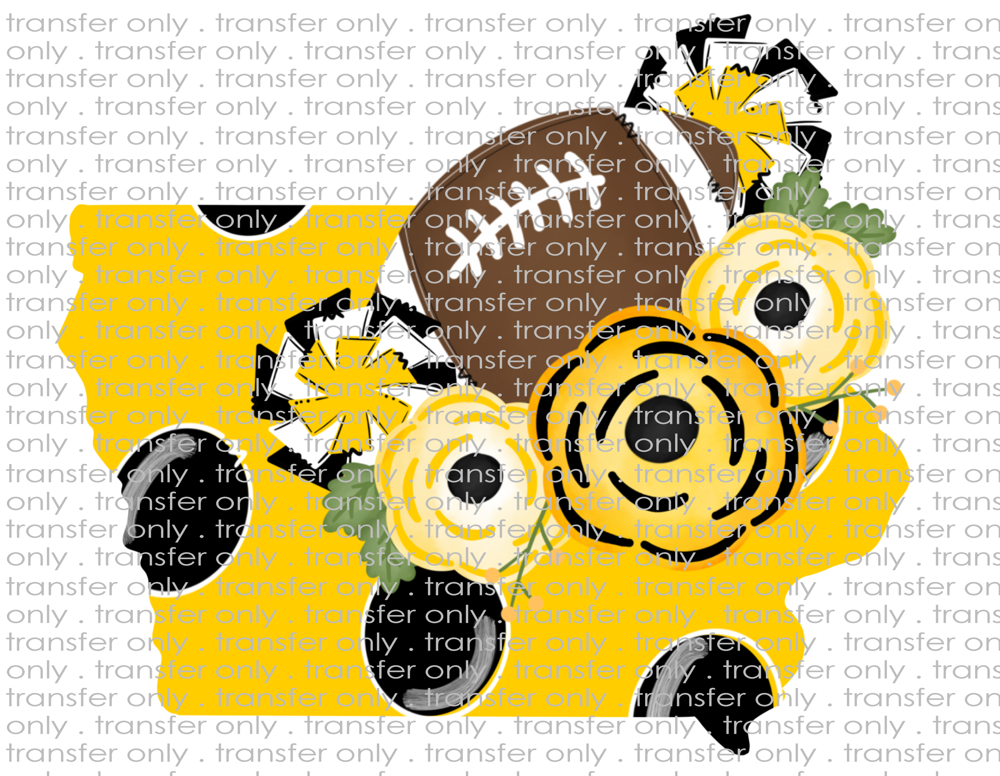 Iowa Hawkeyes- Waterslide, Sublimation Transfers