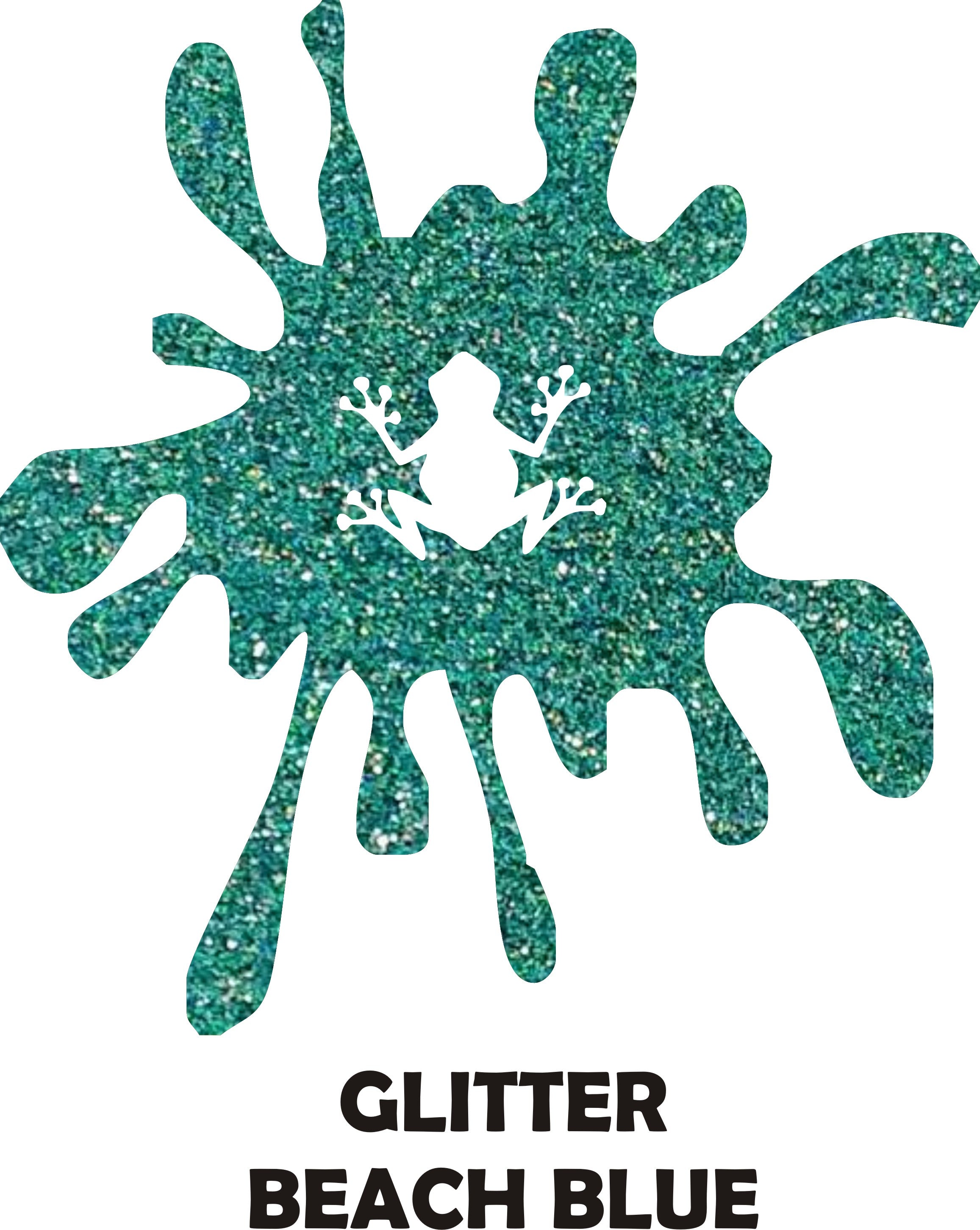 Beach Blue Glitter - Heat Transfer Vinyl Sheets