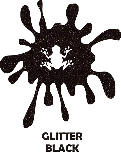 Black Glitter - Heat Transfer Vinyl Sheets