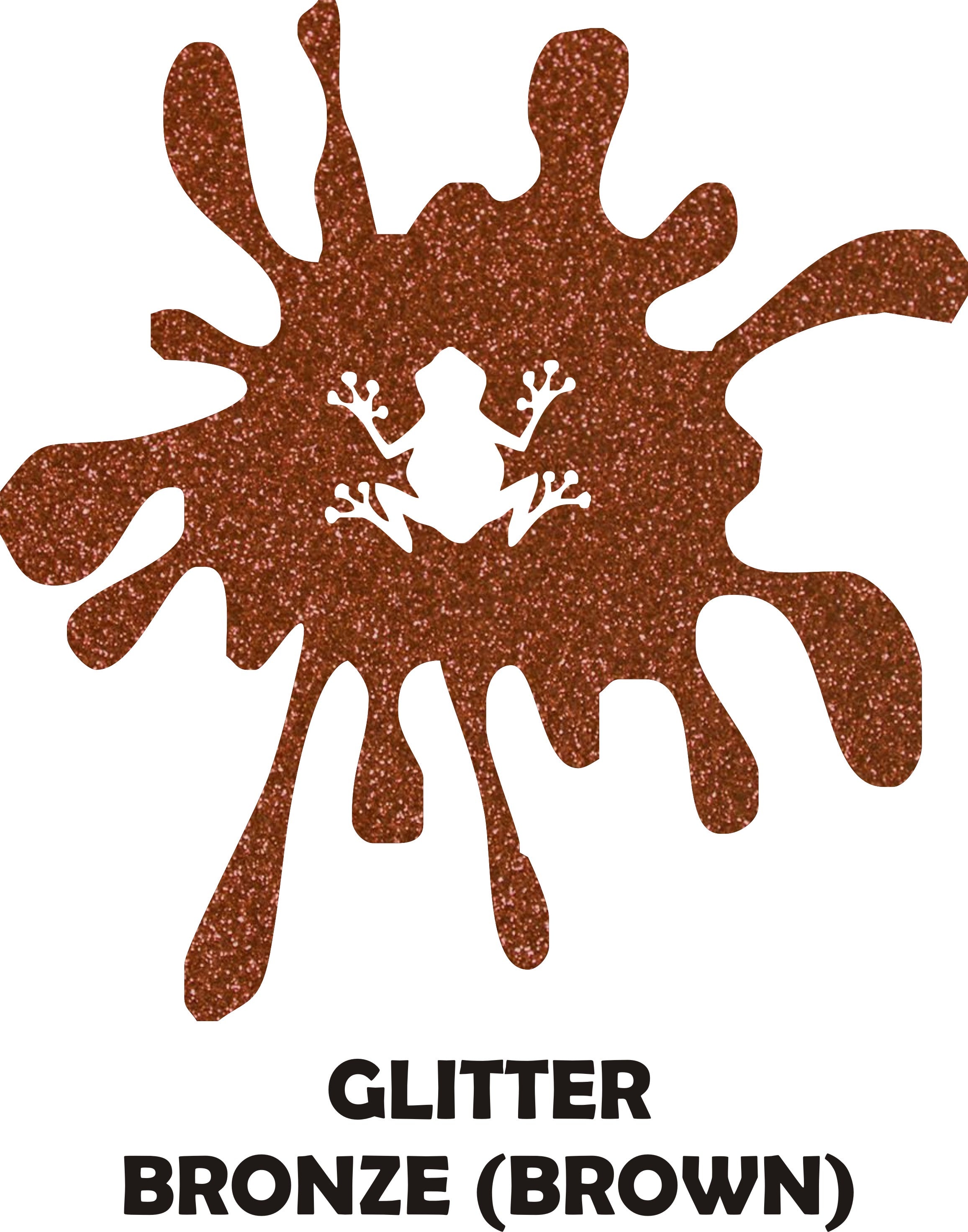 Bronze (Brown) Glitter - Heat Transfer Vinyl Sheets