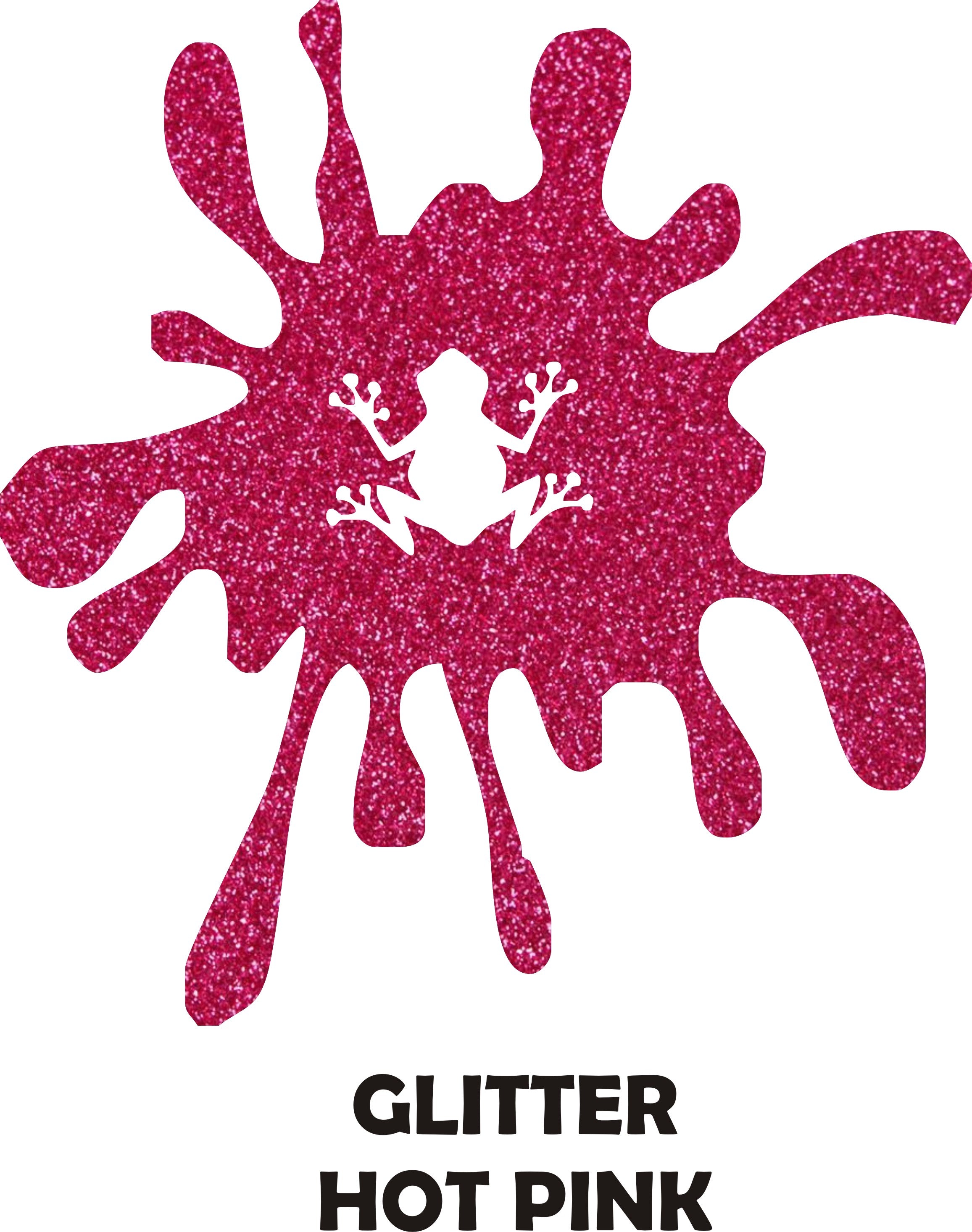 Hot Pink Glitter - Heat Transfer Vinyl Sheets