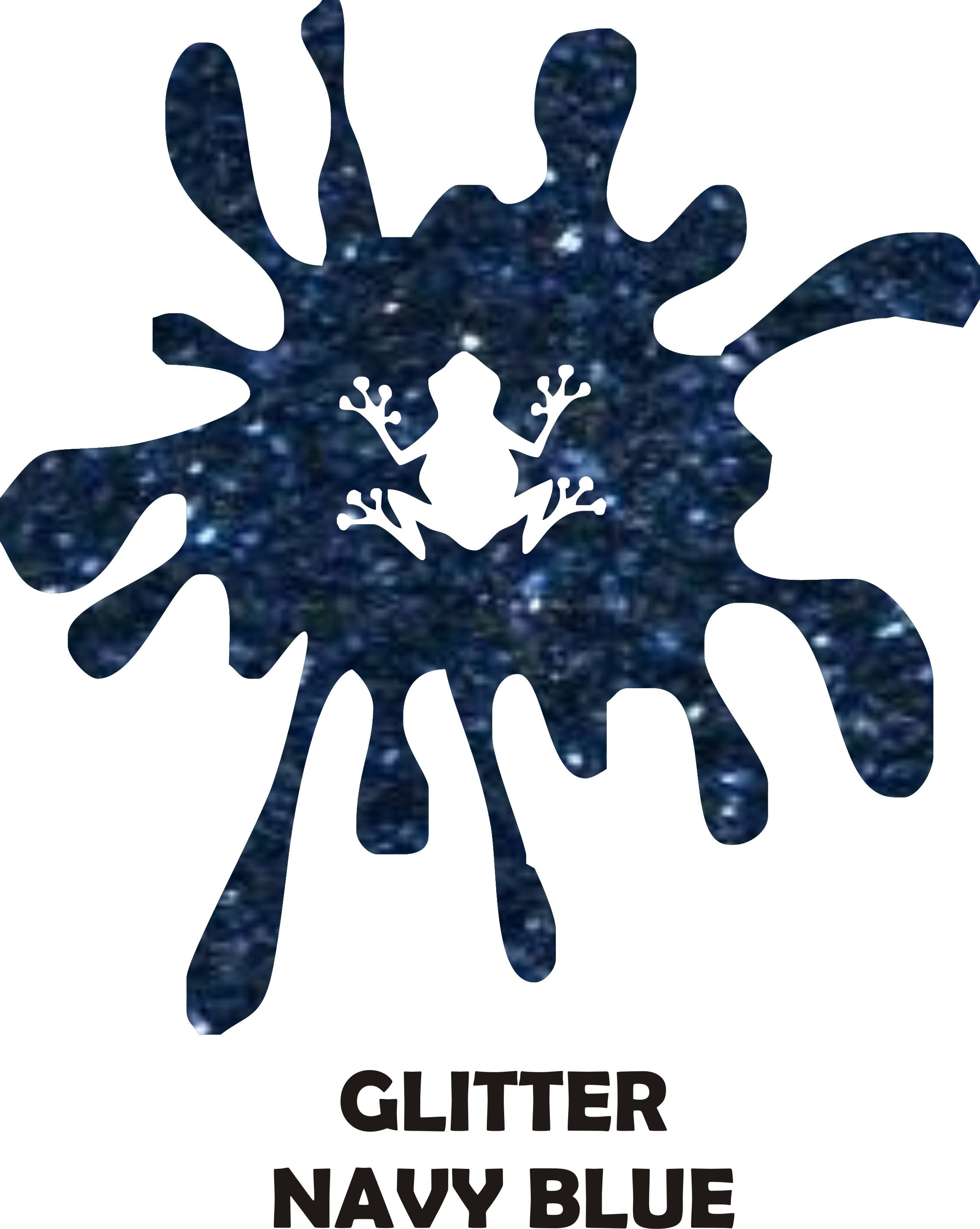 Navy Blue Glitter - Heat Transfer Vinyl Sheets