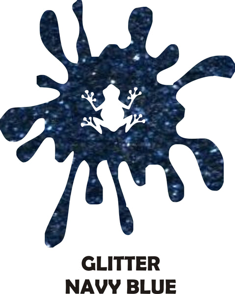 Navy Blue Glitter - Heat Transfer Vinyl Sheets