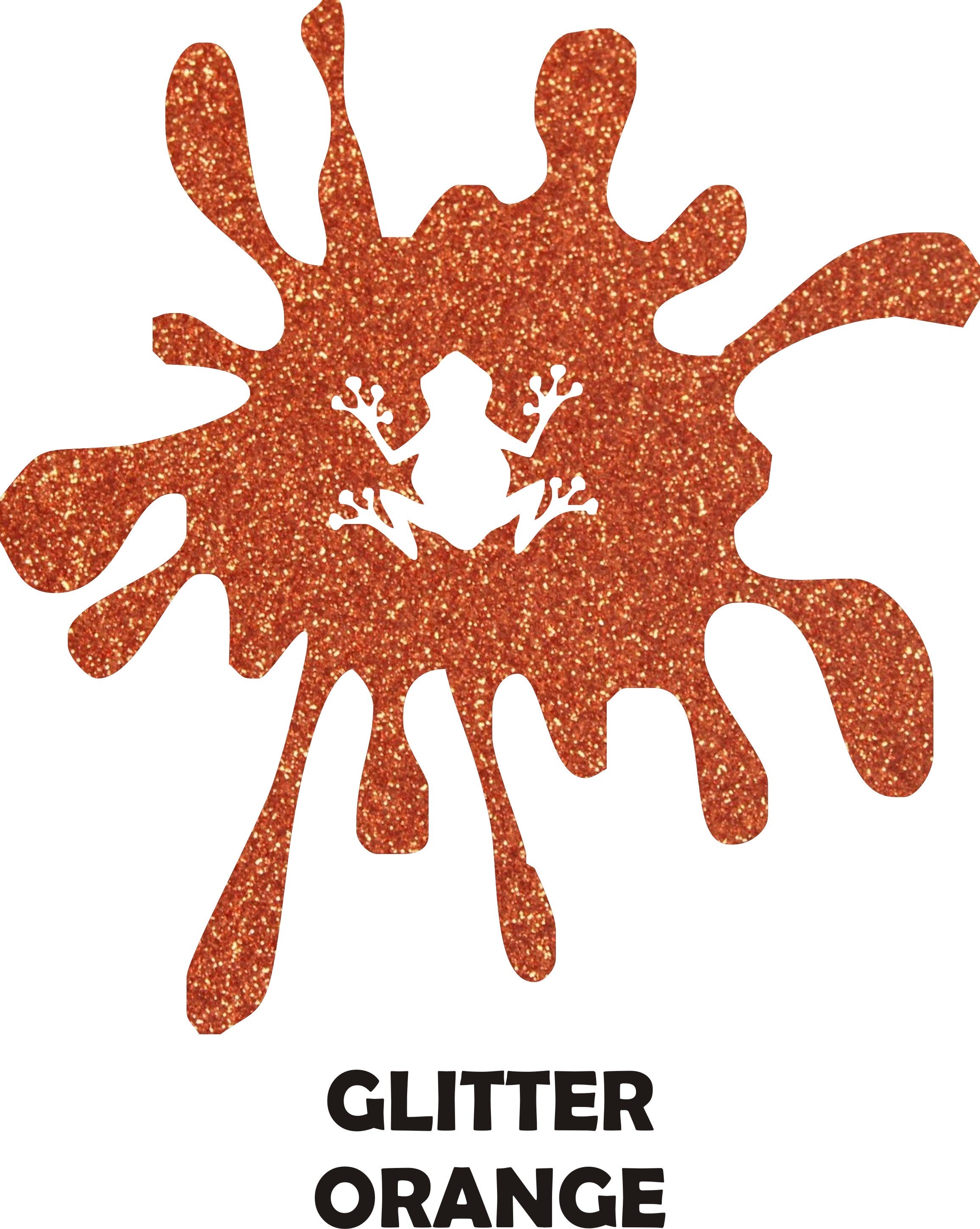Orange Glitter - Heat Transfer Vinyl Sheets