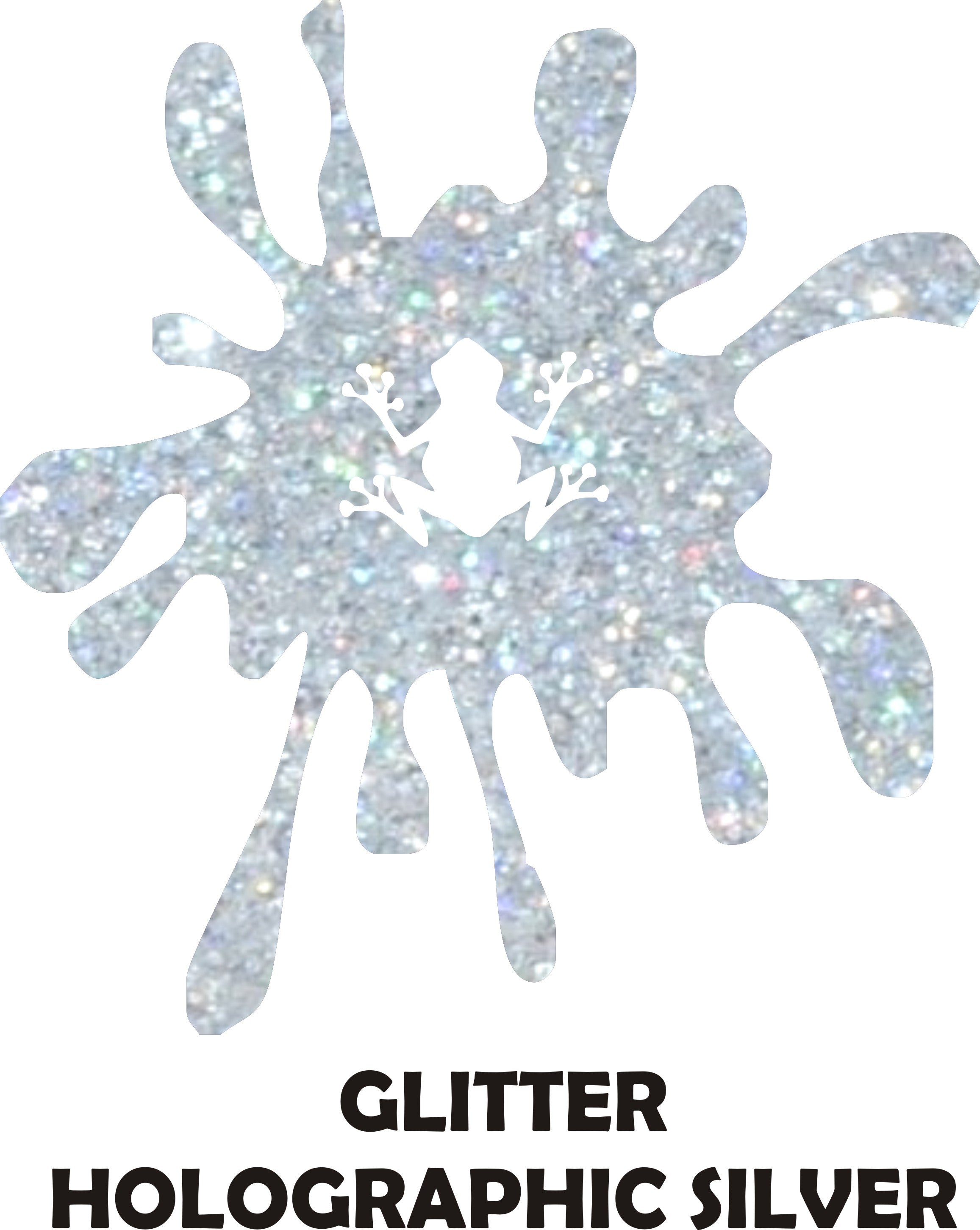 Holographic Silver Glitter - Heat Transfer Vinyl Sheets