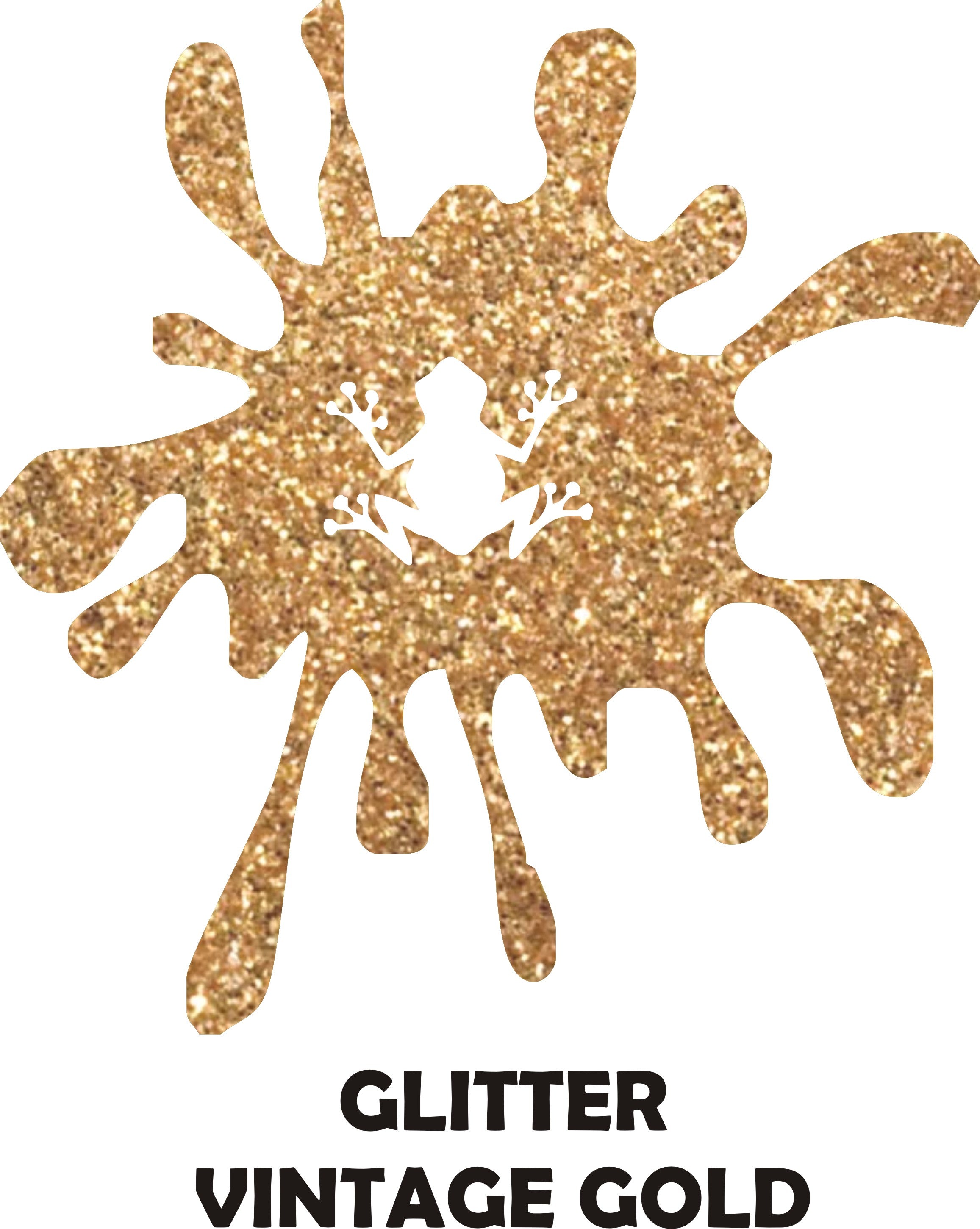 Vintage Old Gold Glitter - Heat Transfer Vinyl Sheets