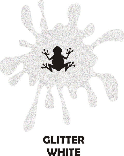 White Glitter - Heat Transfer Vinyl Sheets