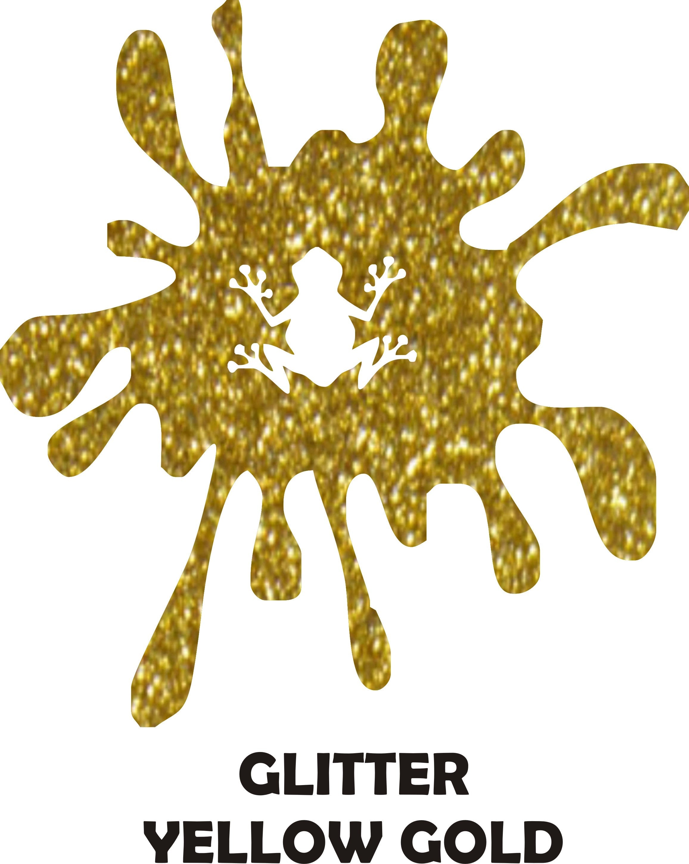 Yellow Gold Glitter - Heat Transfer Vinyl Sheets