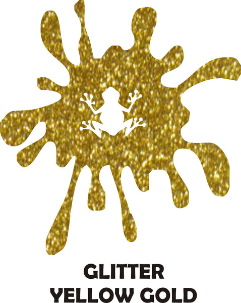 Yellow Gold Glitter - Heat Transfer Vinyl Sheets