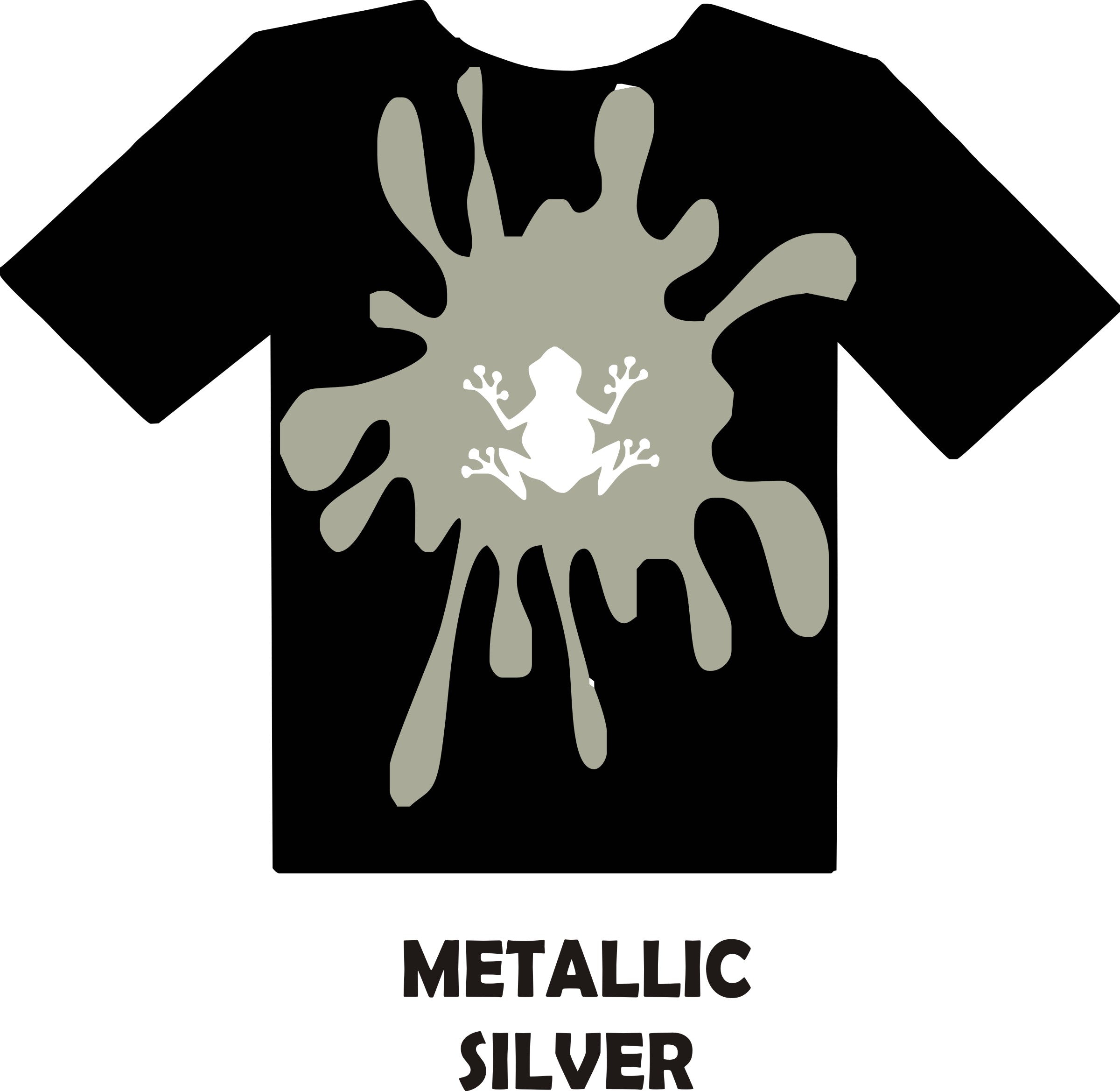 Metallic Silver - Heat Transfer Vinyl Sheets