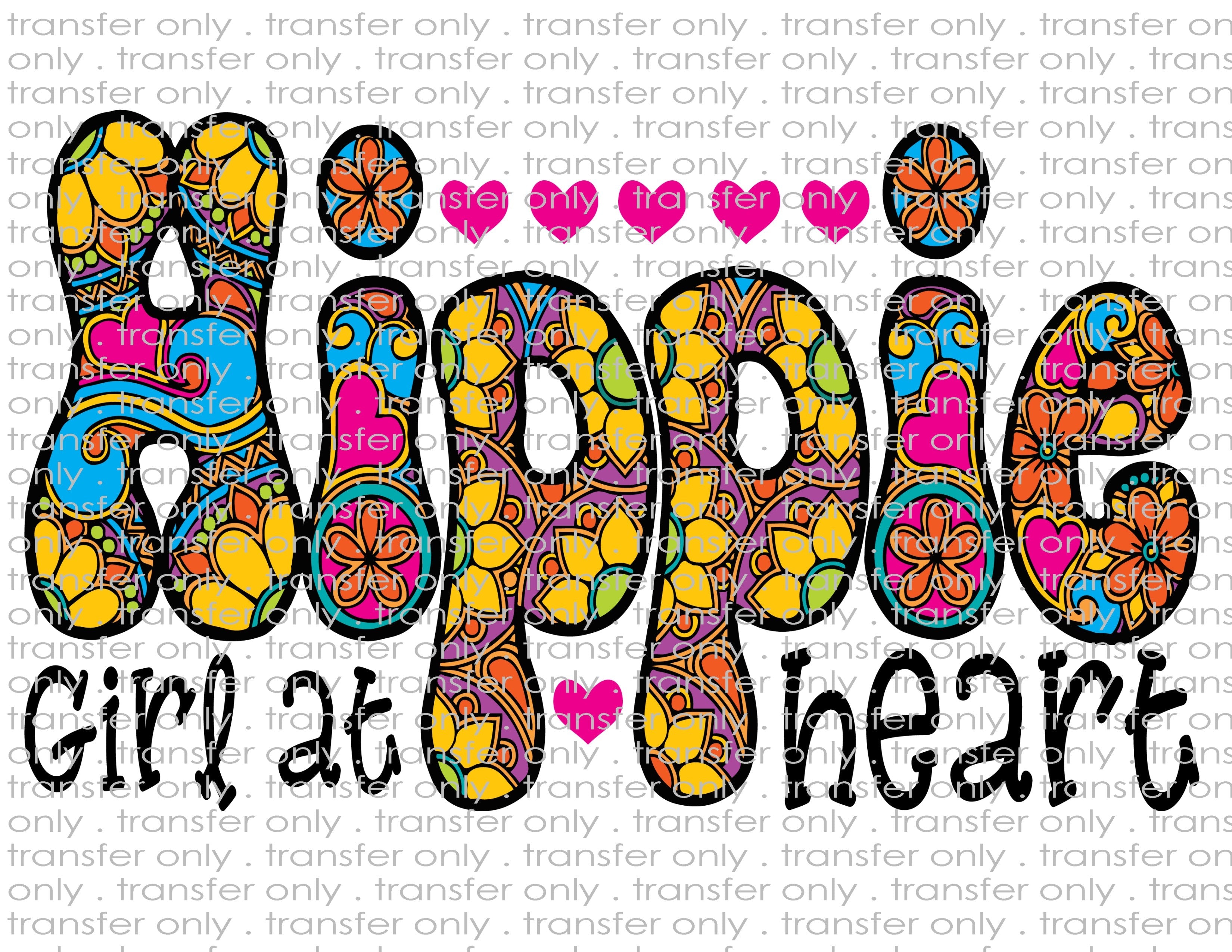 Hippie Girl- Waterslide, Sublimation Transfers