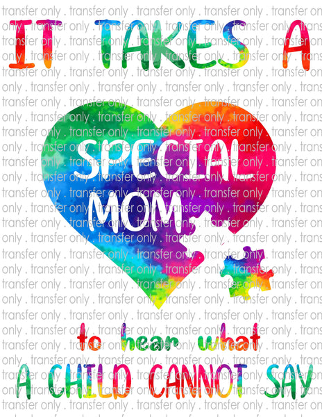 Waterslide, Sublimation Transfers - Autism Awareness - Puzzle Piece