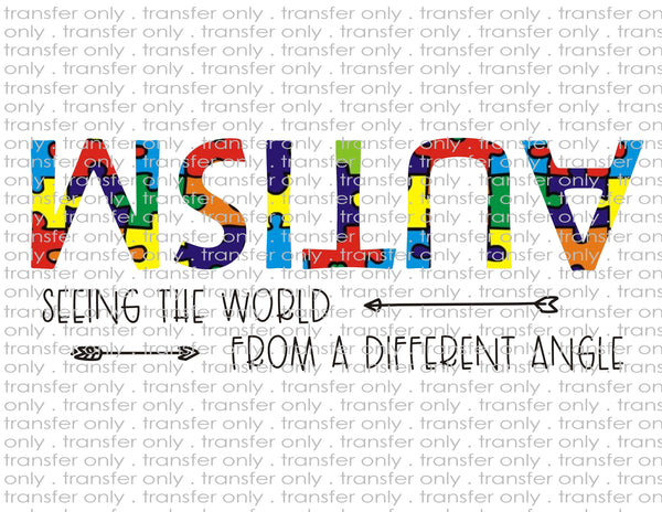 Waterslide, Sublimation Transfers - Autism Awareness - Puzzle Piece