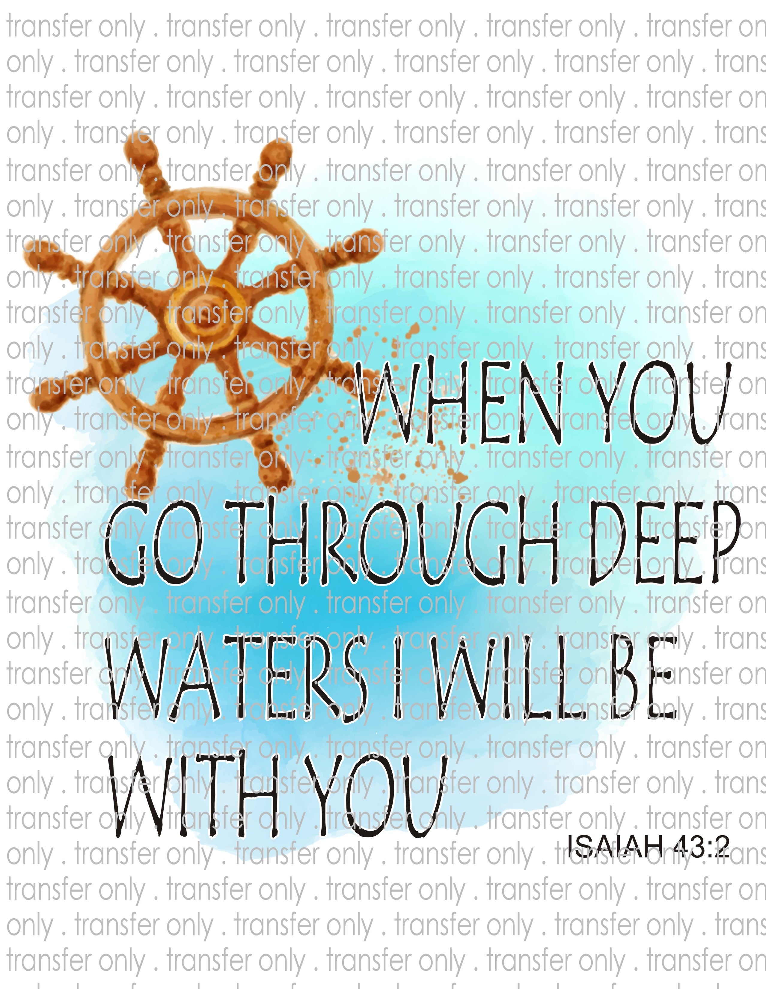 Waterslide, Sublimation Transfers - Religious