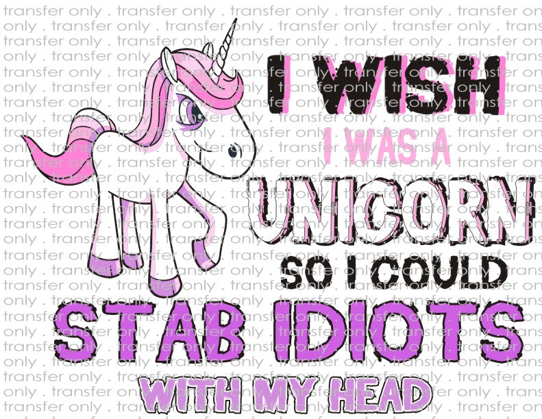 Unicorn Waterslide, Sublimation Transfers - Ladies