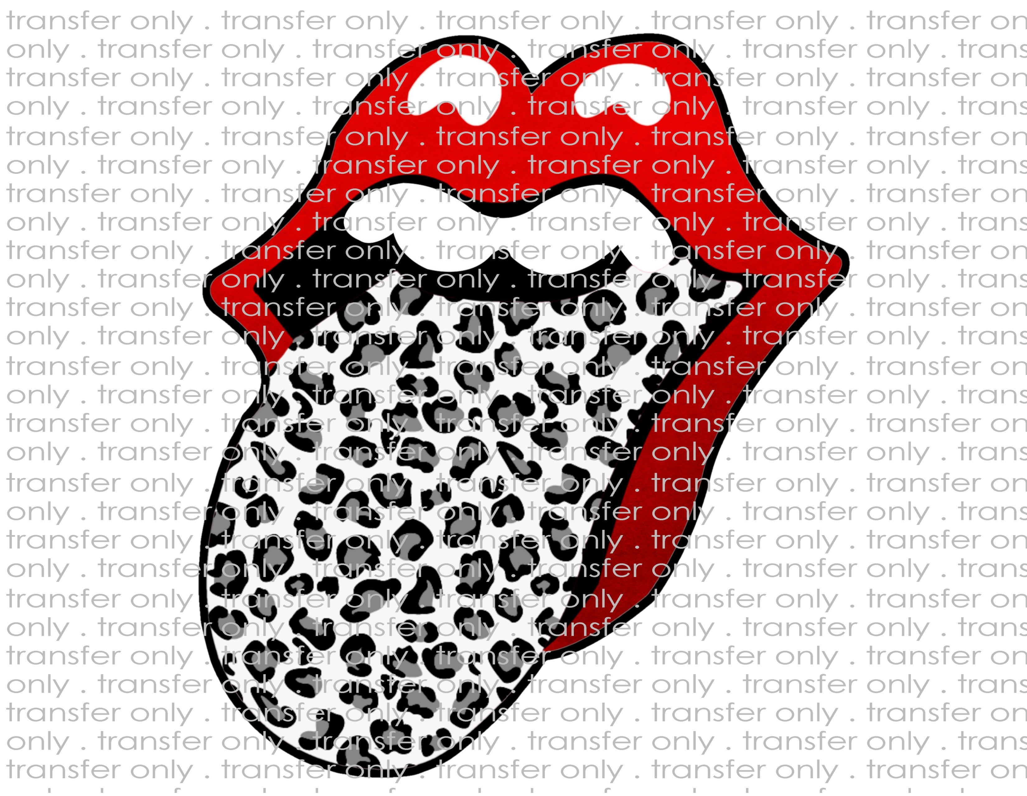 Leopard Tongue - No Glitter - Waterslide, Sublimation Transfers